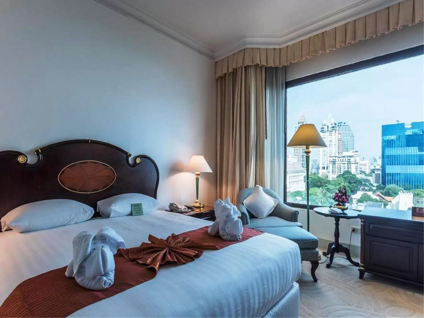City view in Evergreen Laurel Hotel Bangkok