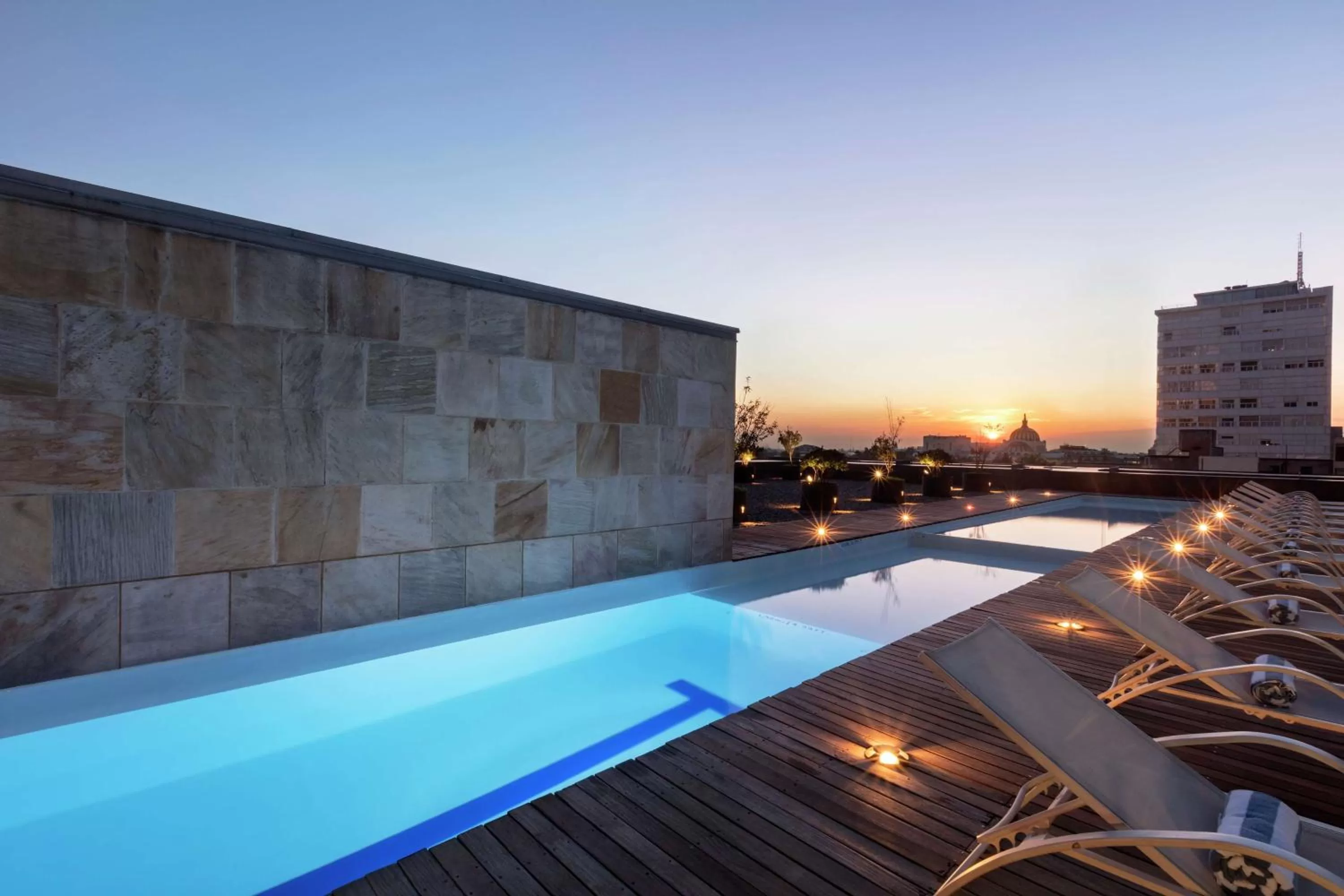 Pool view in Hilton Mexico City Reforma