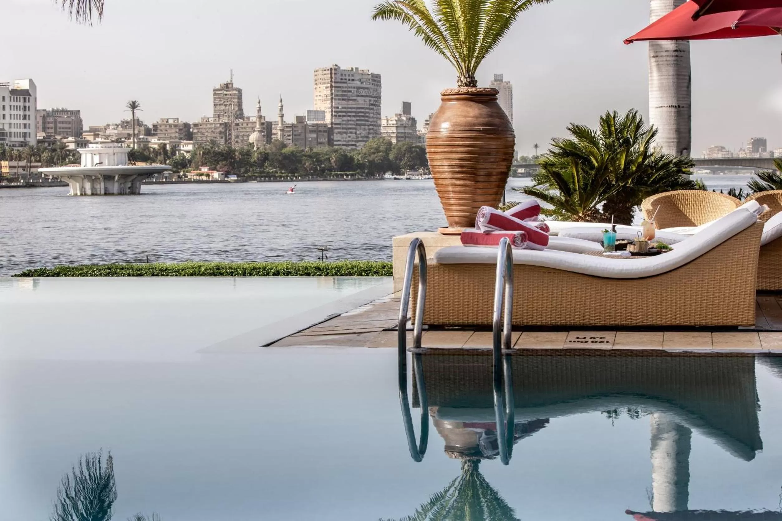 Swimming pool in Sofitel Cairo Nile El Gezirah