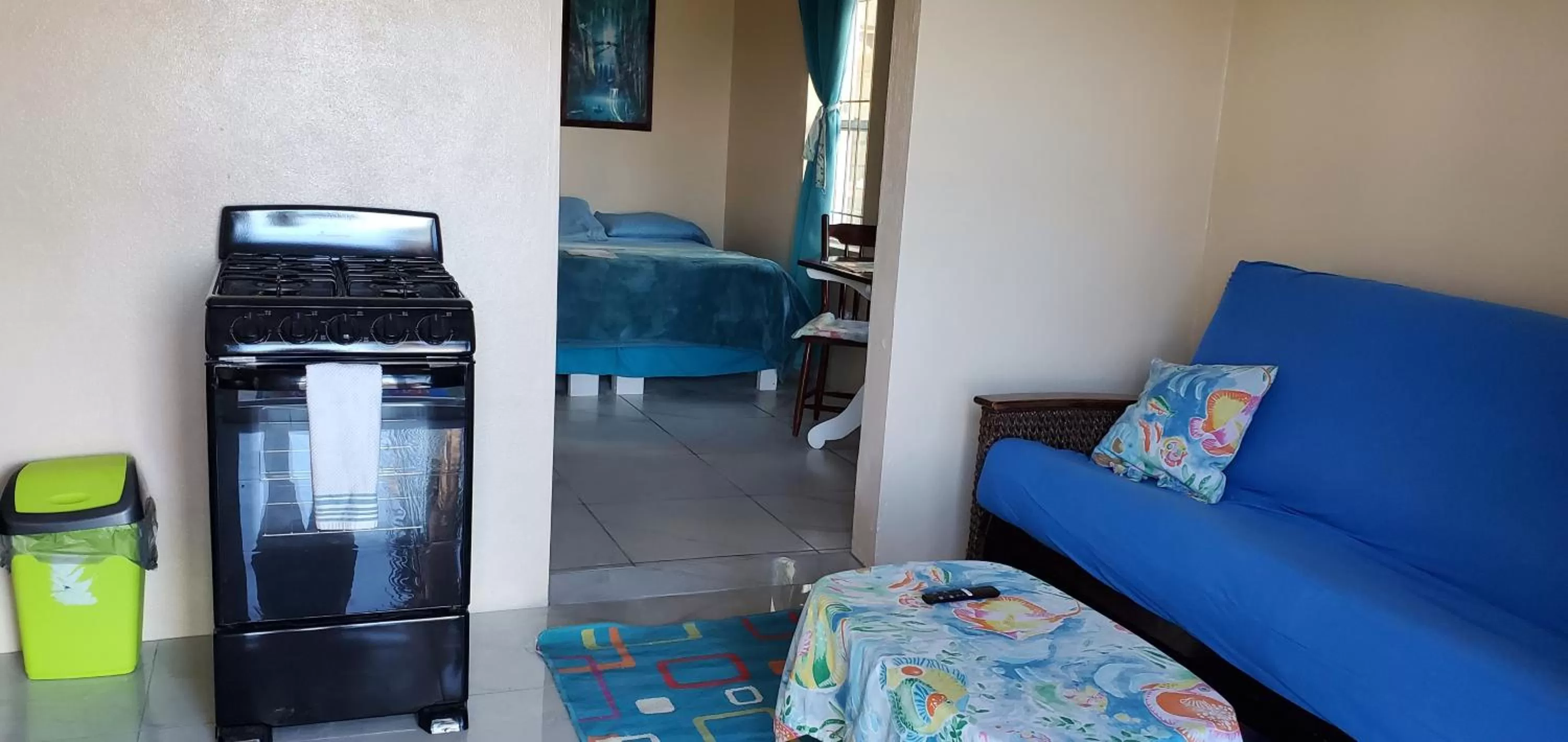 Living room in Barefoot Beach Belize