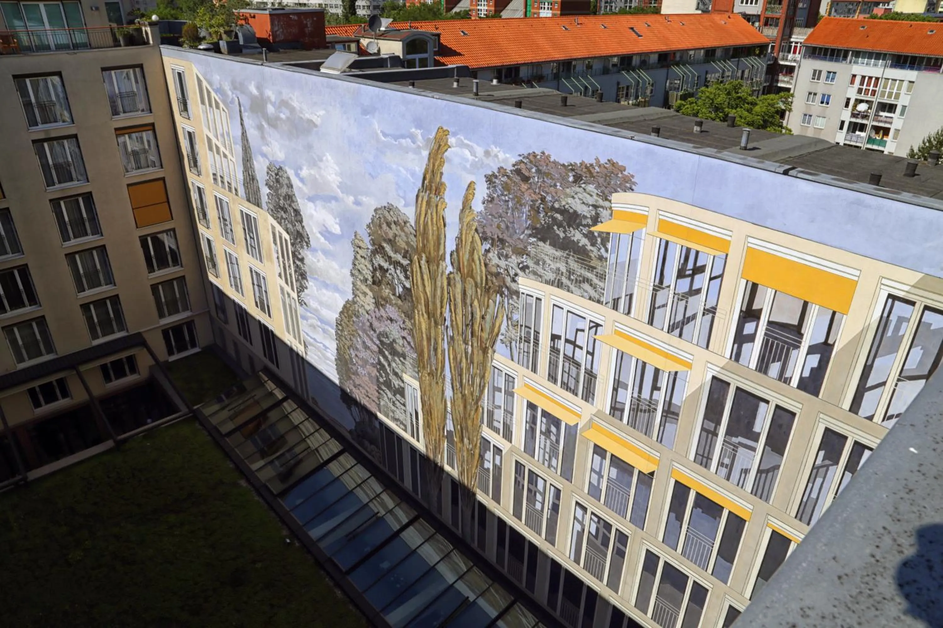 Bird's eye view in relexa hotel Stuttgarter Hof