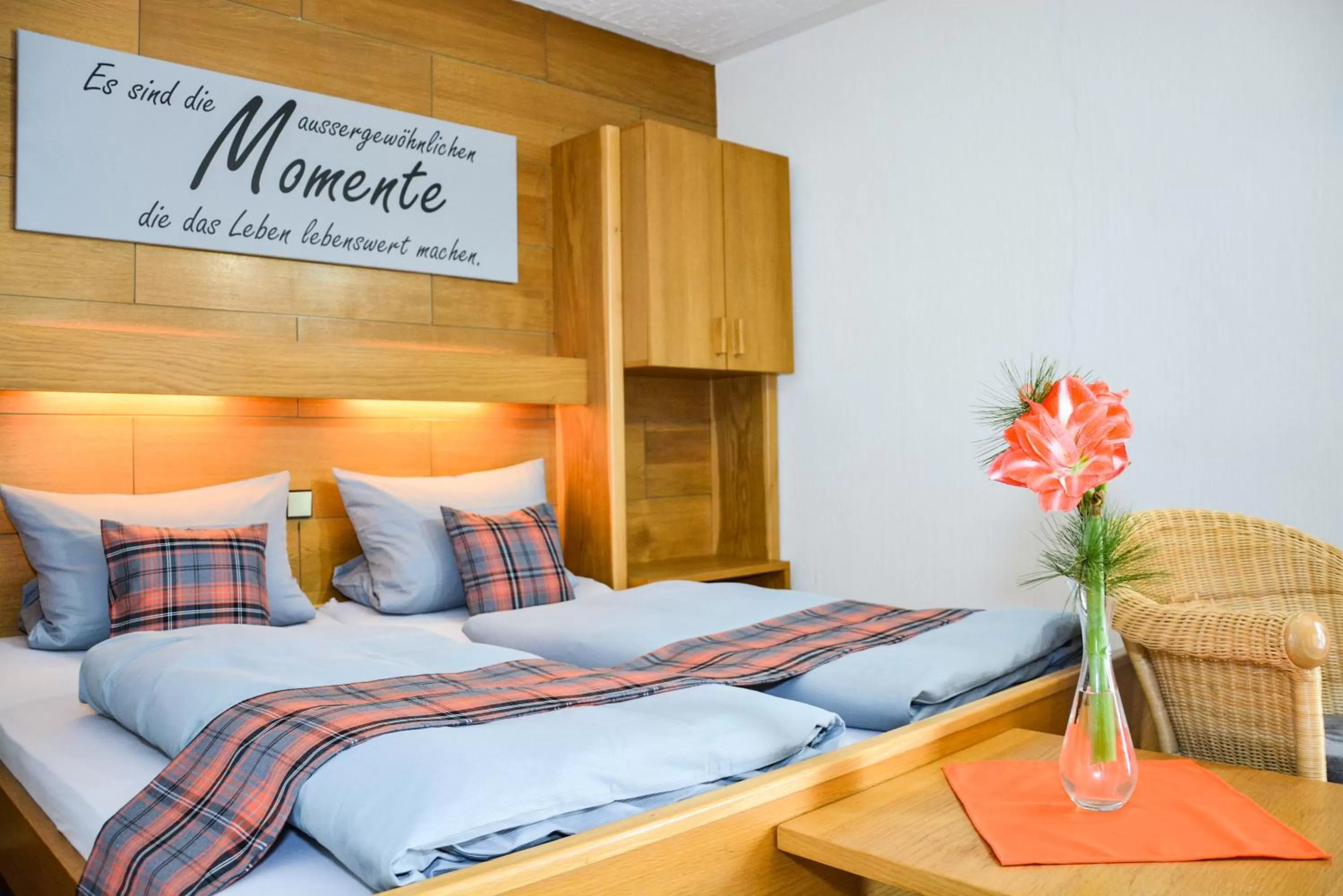 Bed in Hotel Waldblick