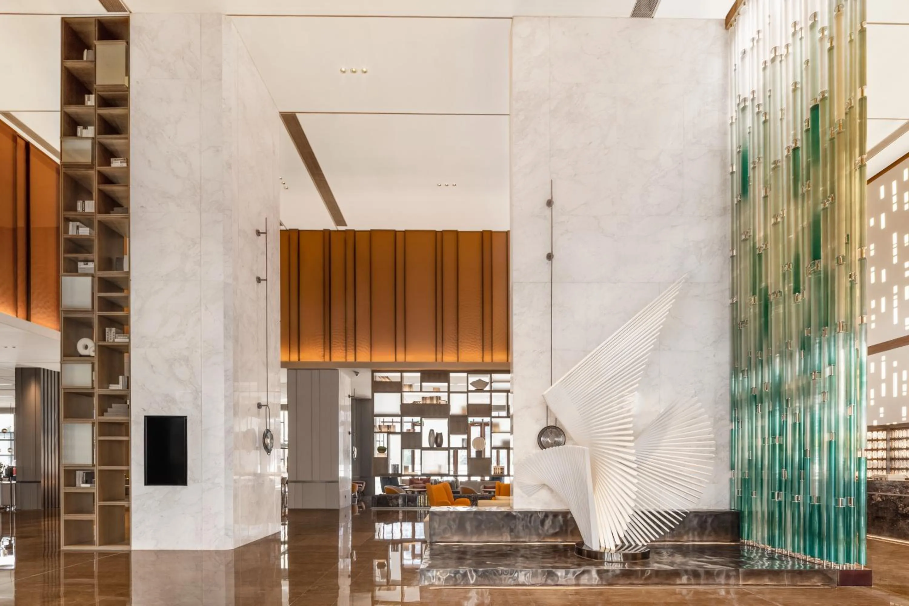 Lobby or reception in Crowne Plaza Qingdao Jinshui by IHG