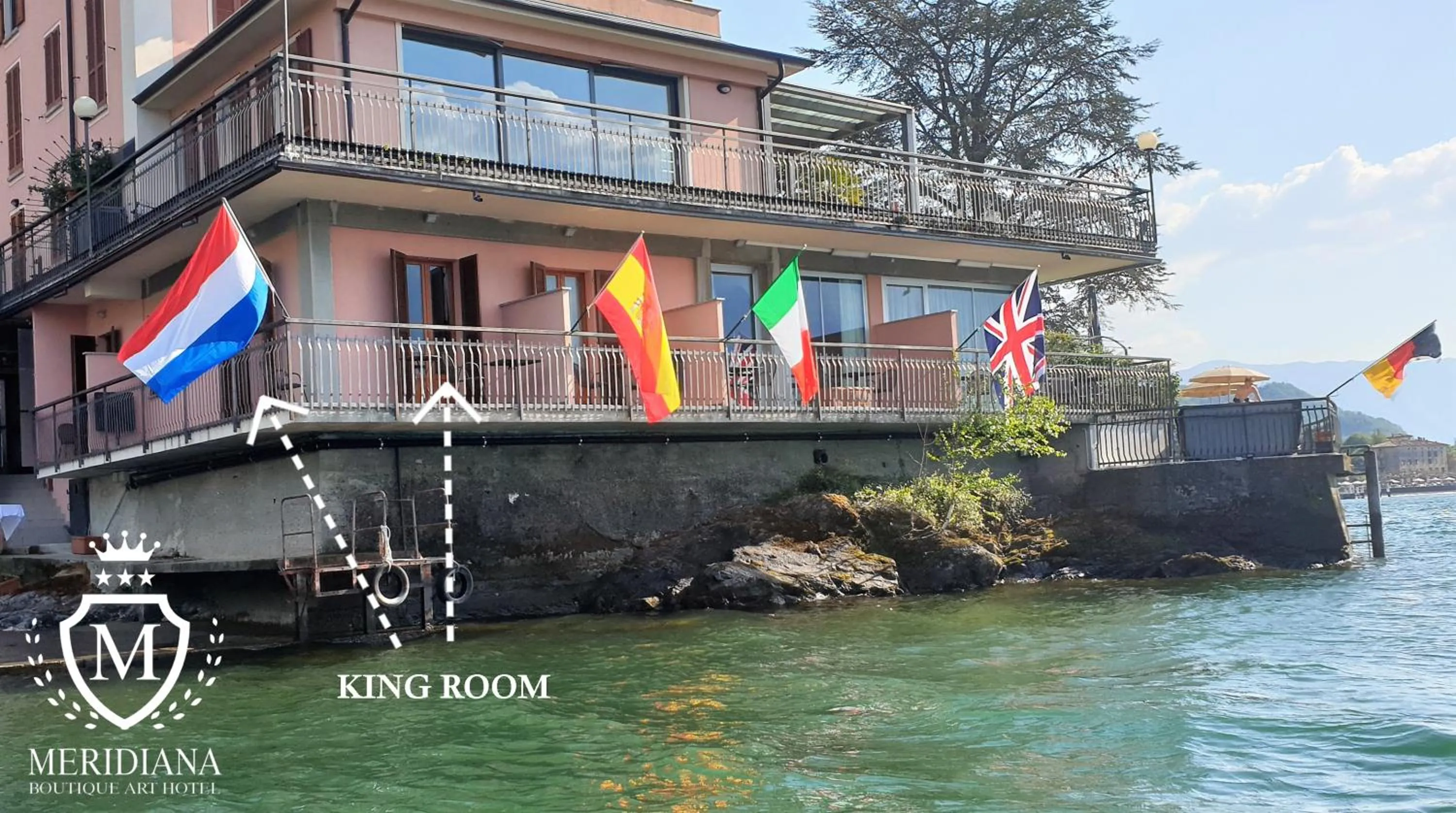 Lake view in Hotel Meridiana