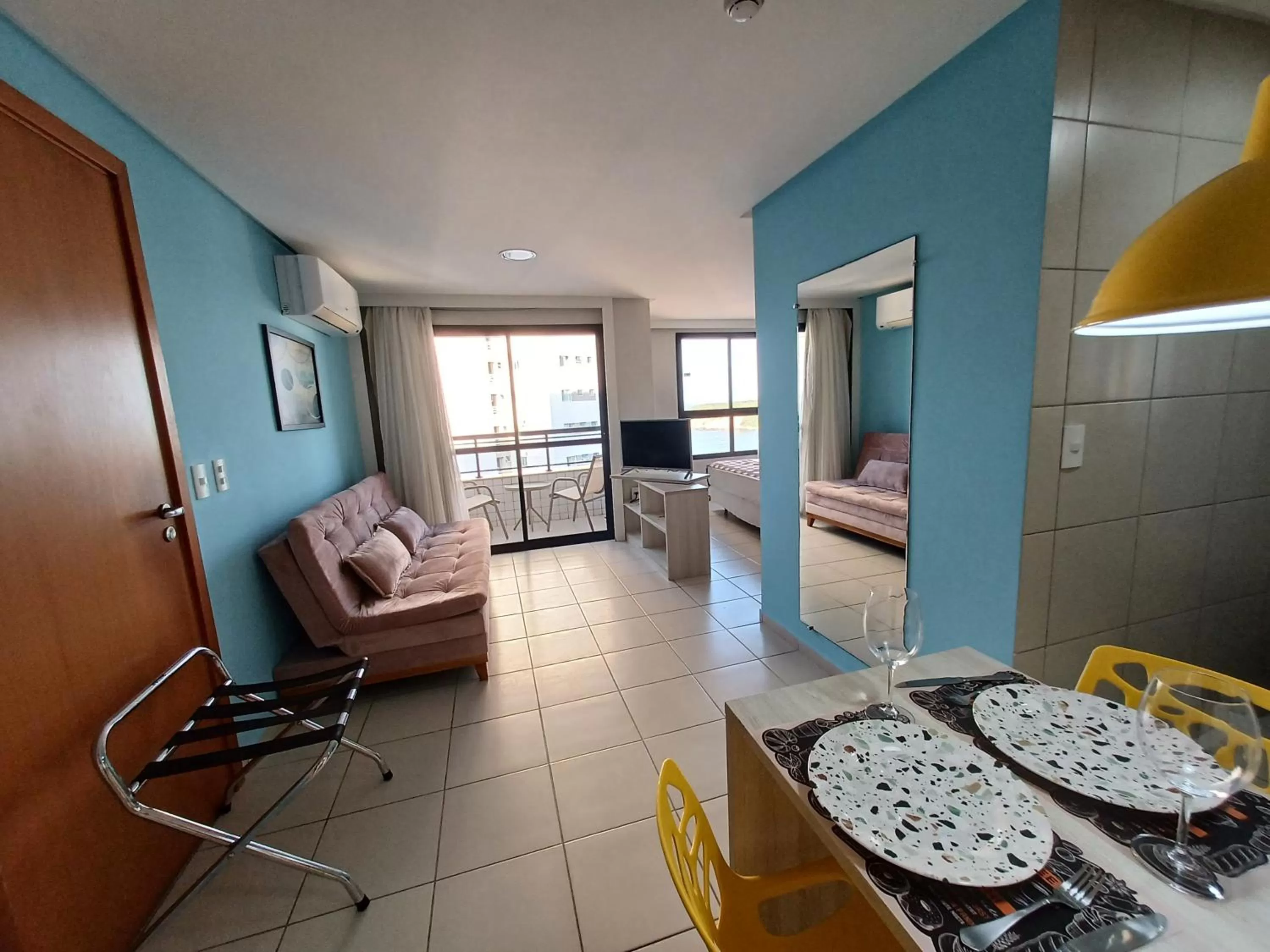 Photo of the whole room, Seating Area in Ponta Negra Flat Confort 18 Andar