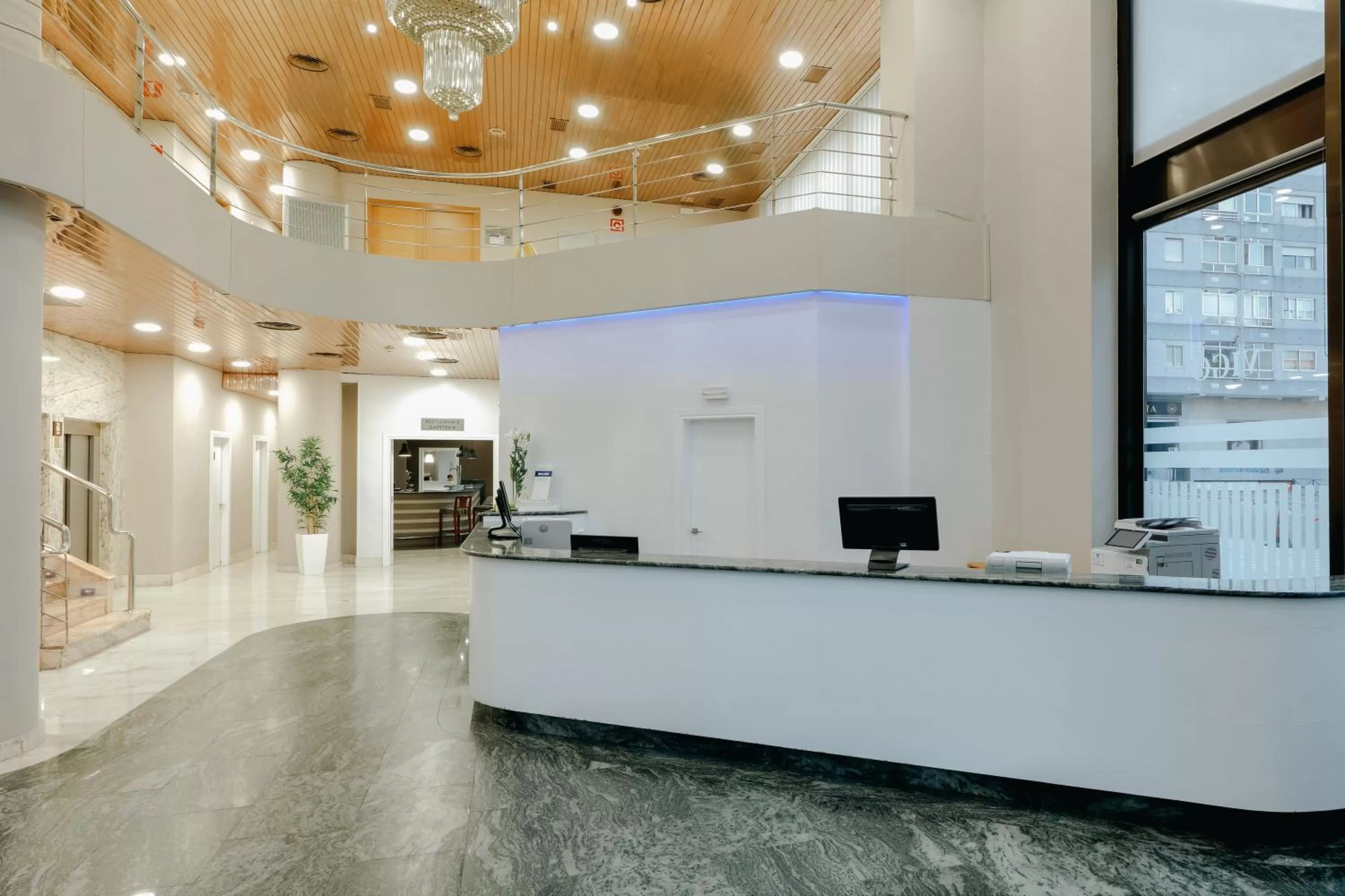 Lobby or reception in Hesperia Vigo