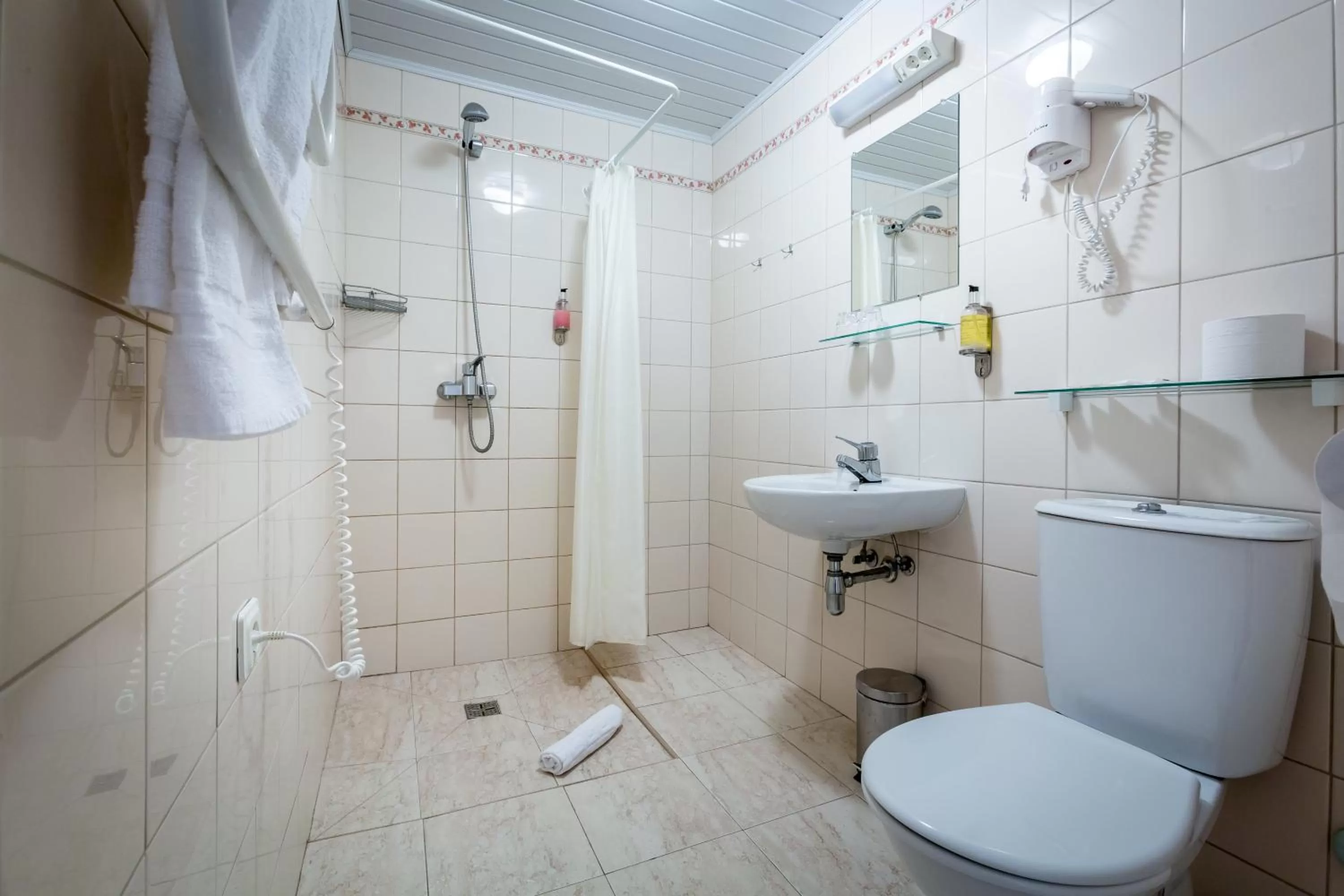 Bathroom in ARIBĖ Hotel Klaipėda, Free parking