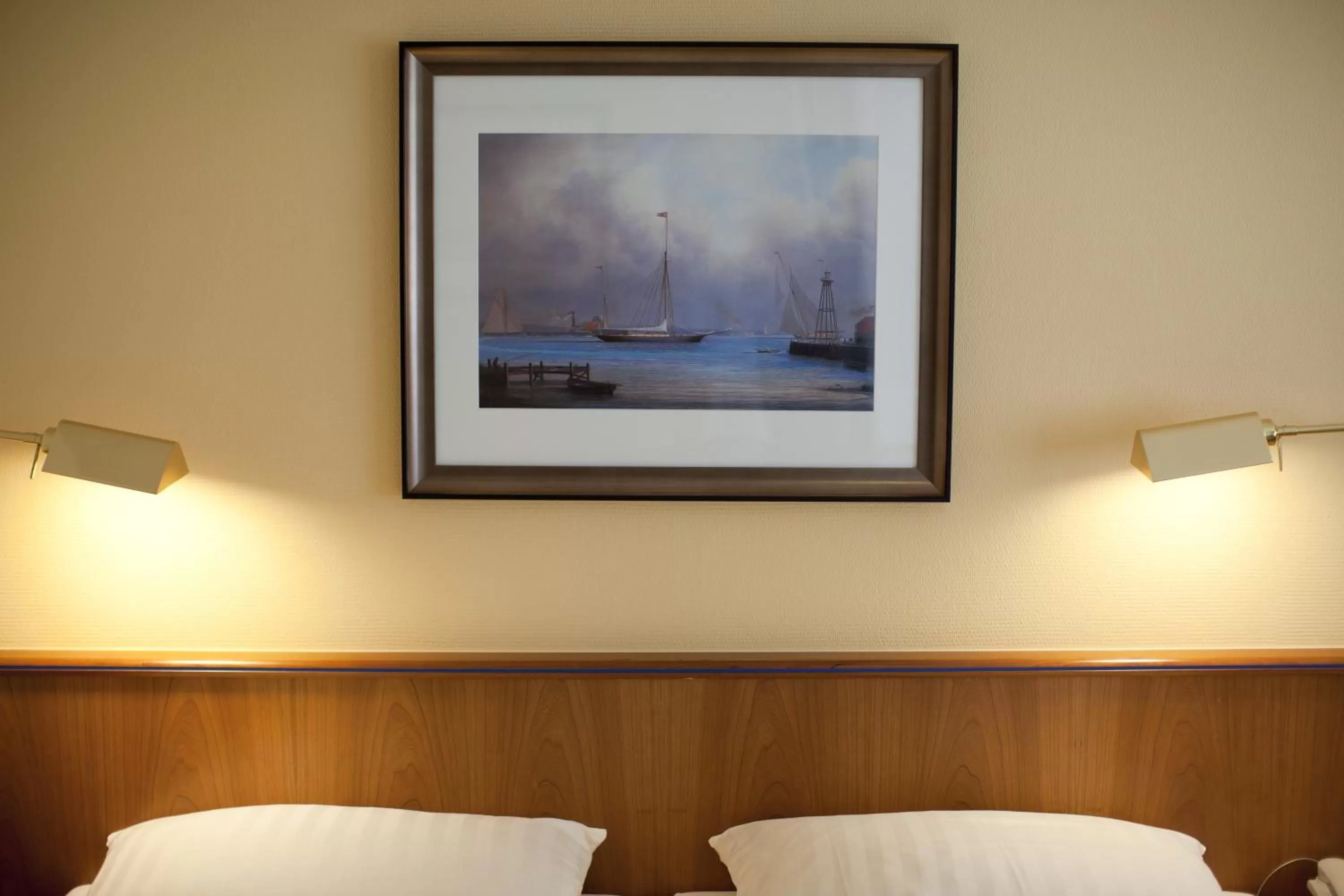 Decorative detail, Bed in Hotel an der Schlei Garni