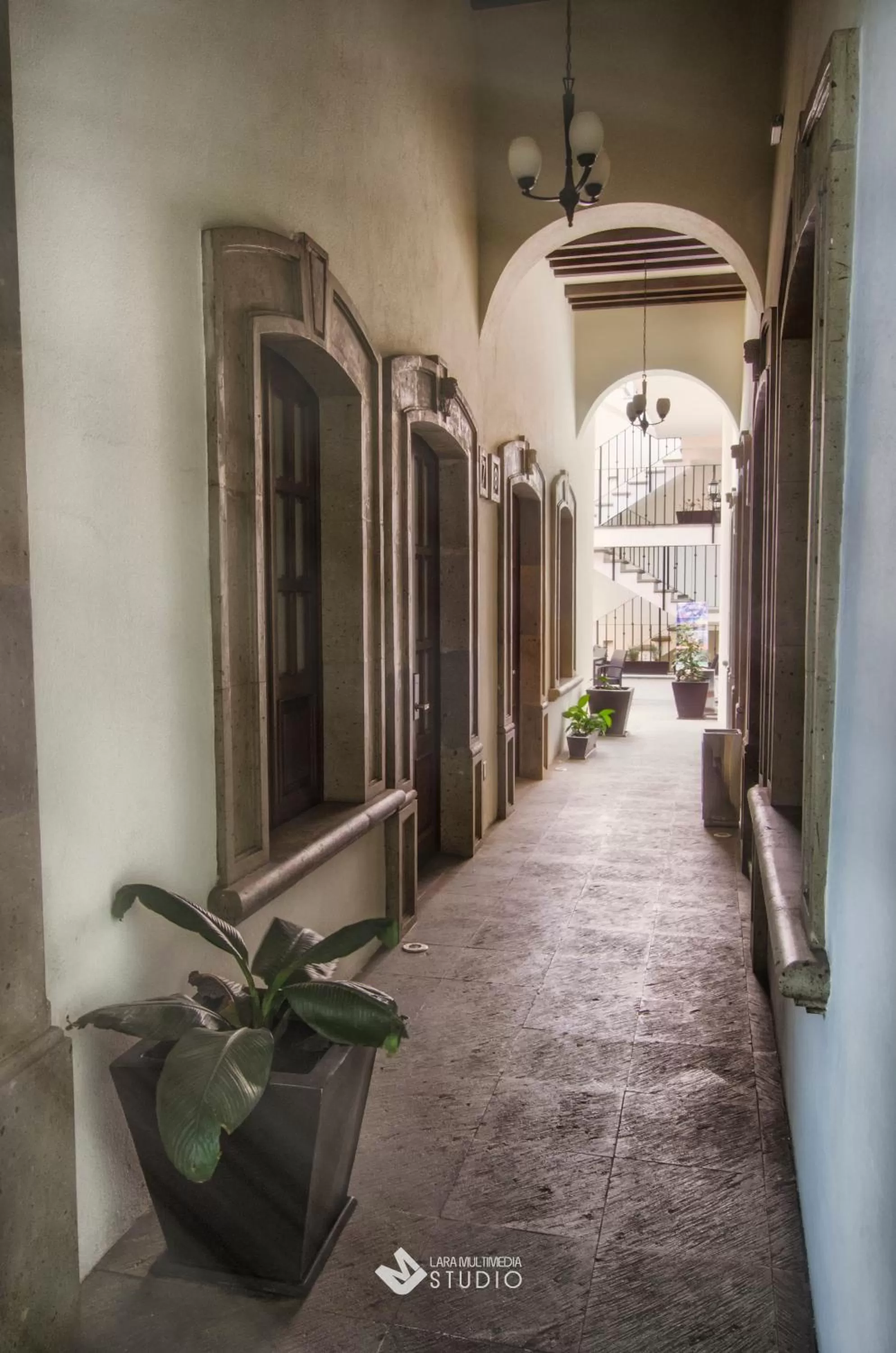 Patio in Hotel San Xavier