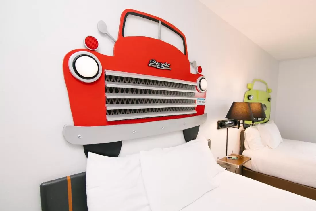 Bed in Riverside Inn