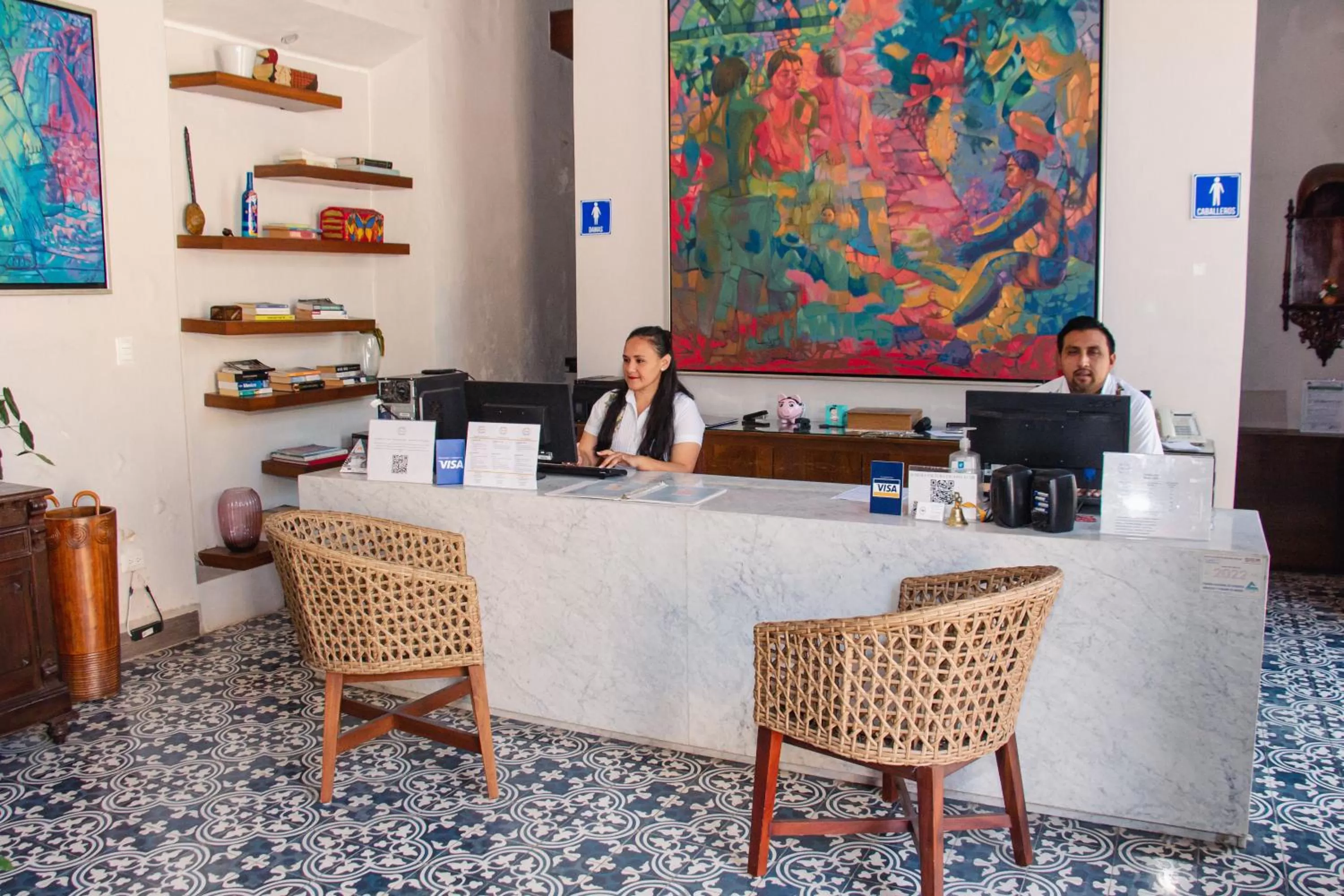 Lobby or reception in Hotel Marionetas