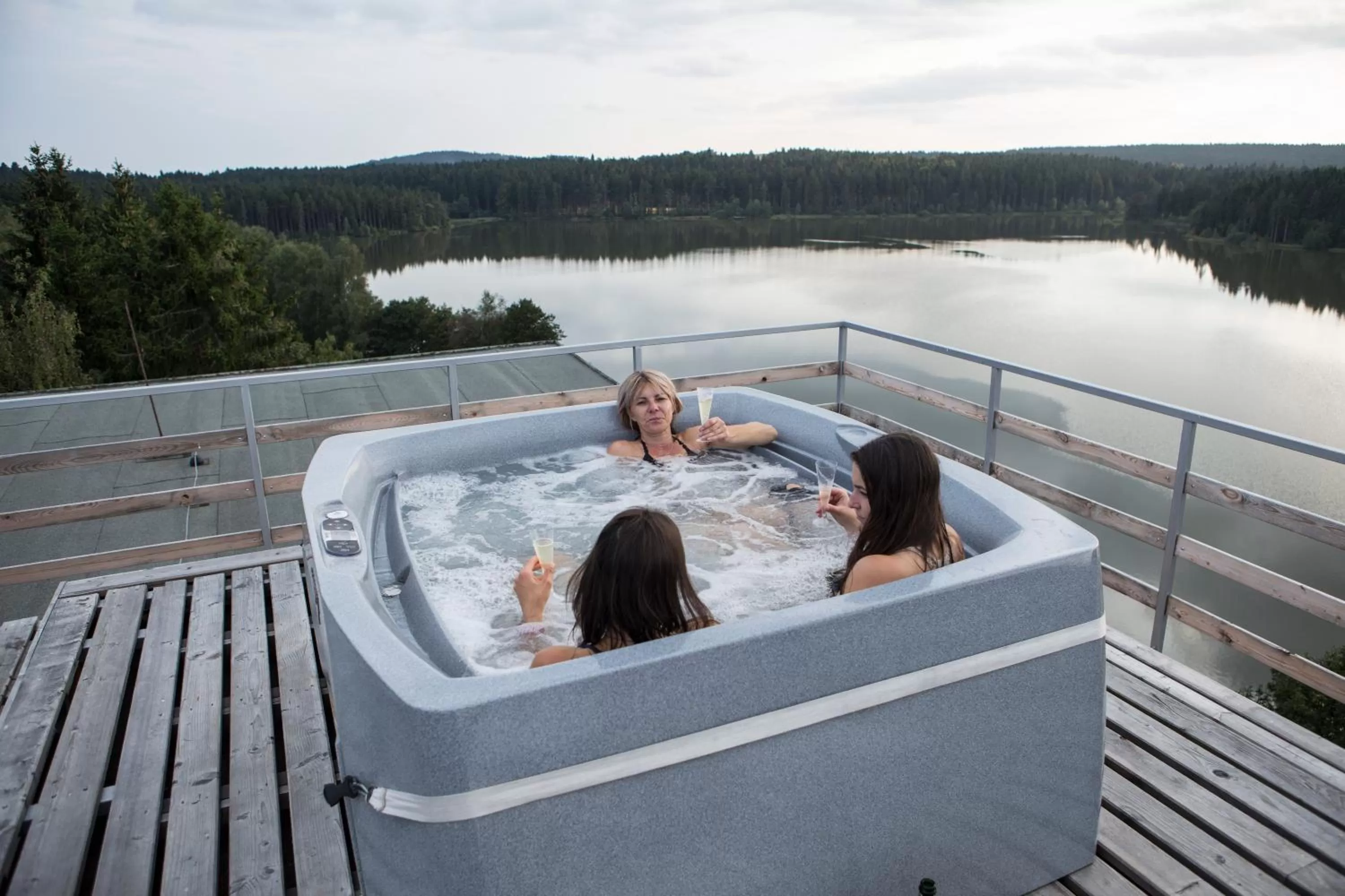 Hot Tub in Hotel Medlov