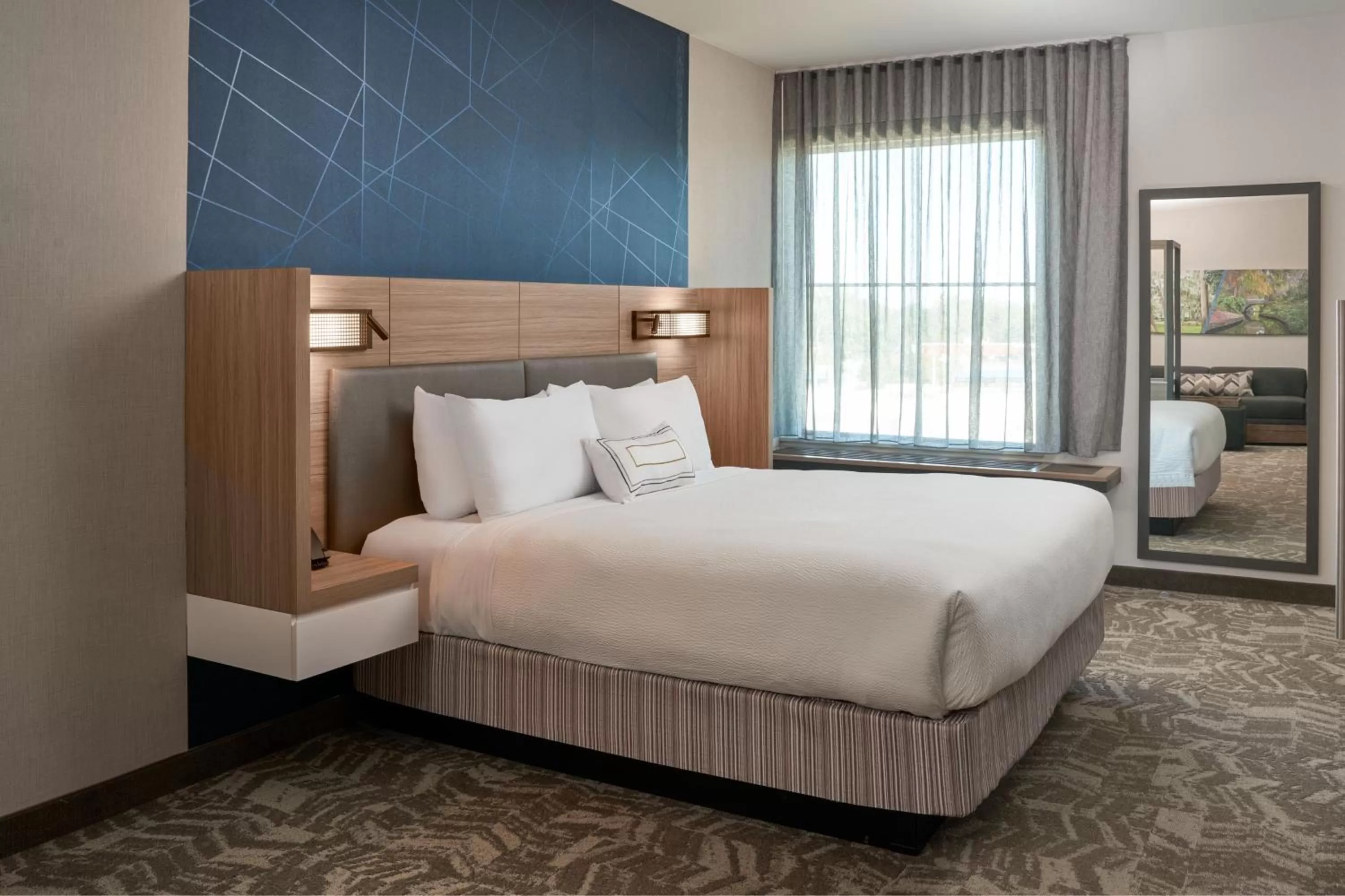 Bedroom, Bed in SpringHill Suites by Marriott Winter Park