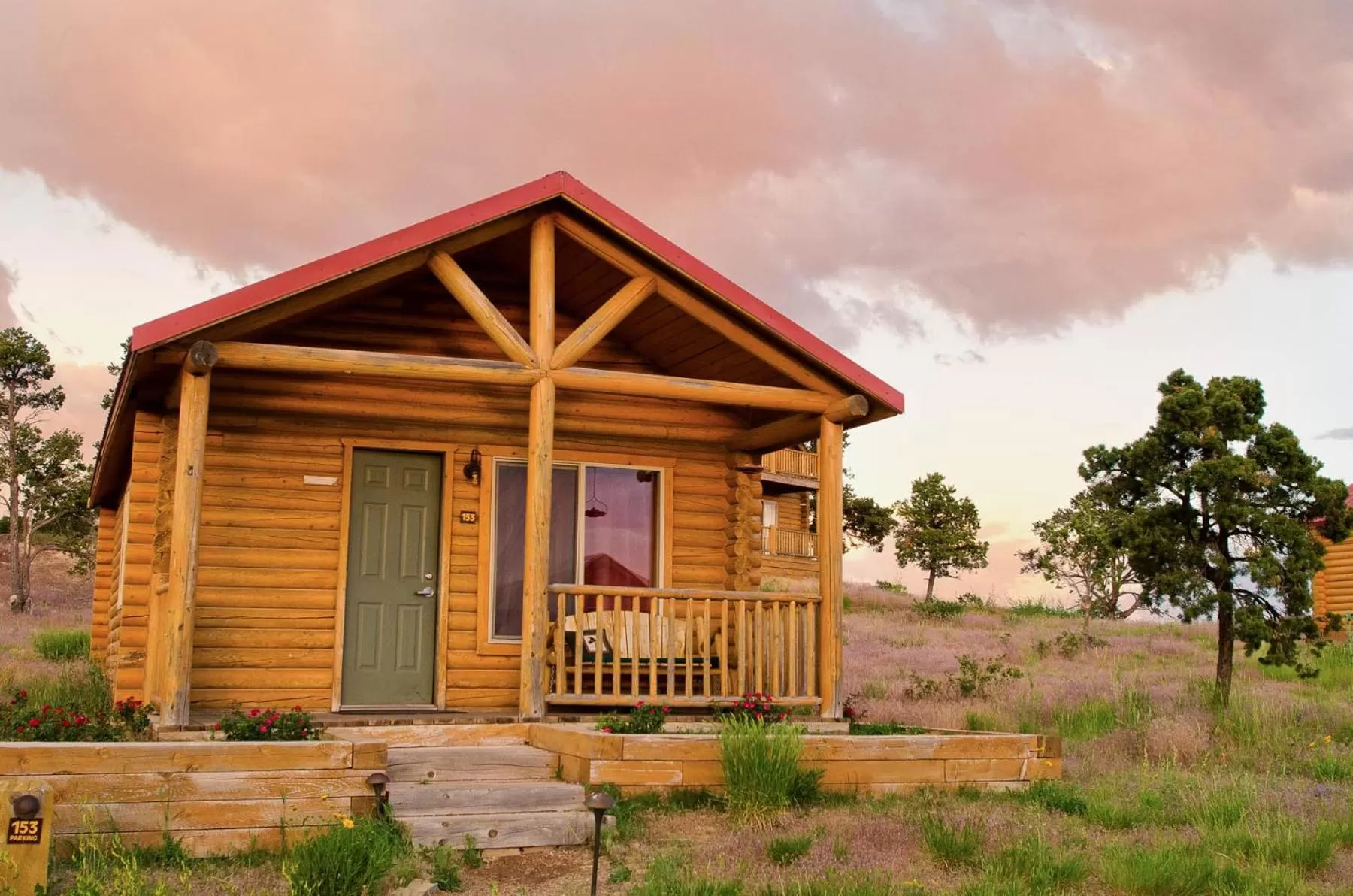 Facade/entrance in Zion Mountain Ranch