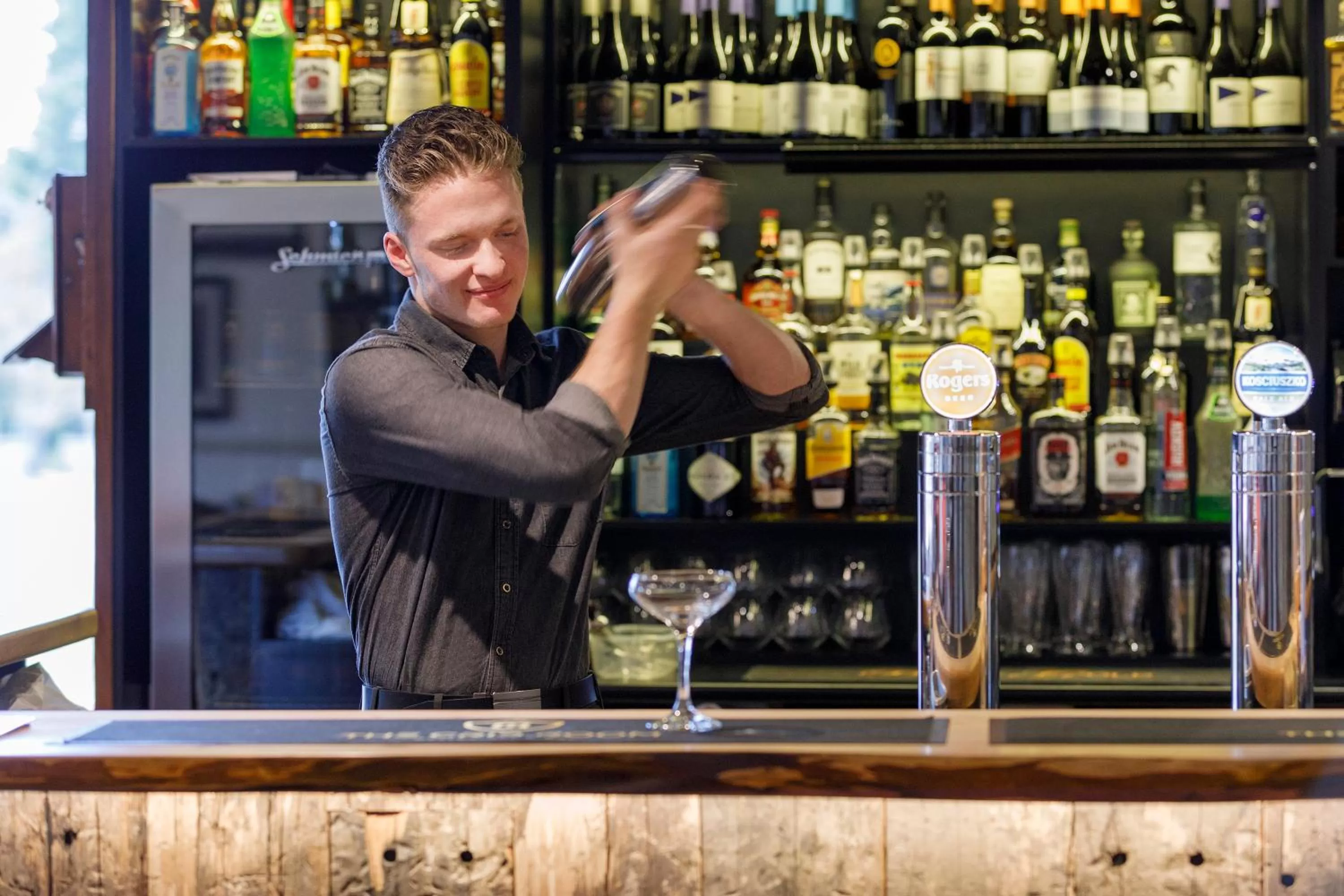 Staff in Black Gold Motel