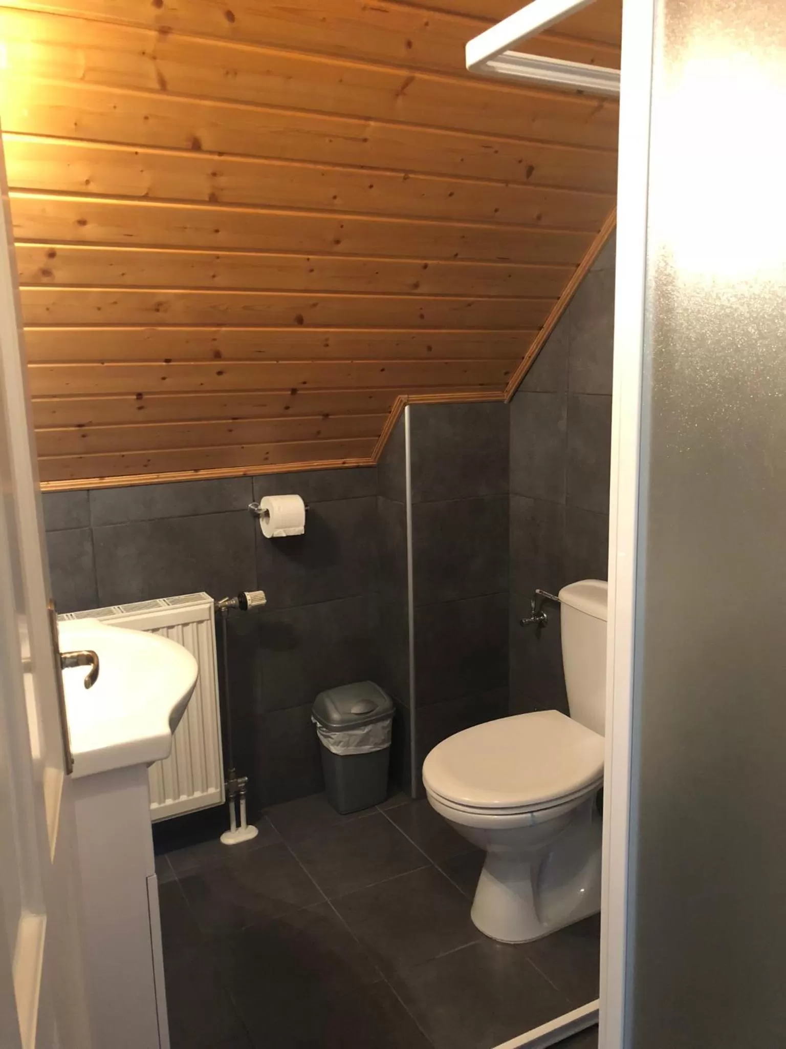 Bathroom in Zöldtető Panzió