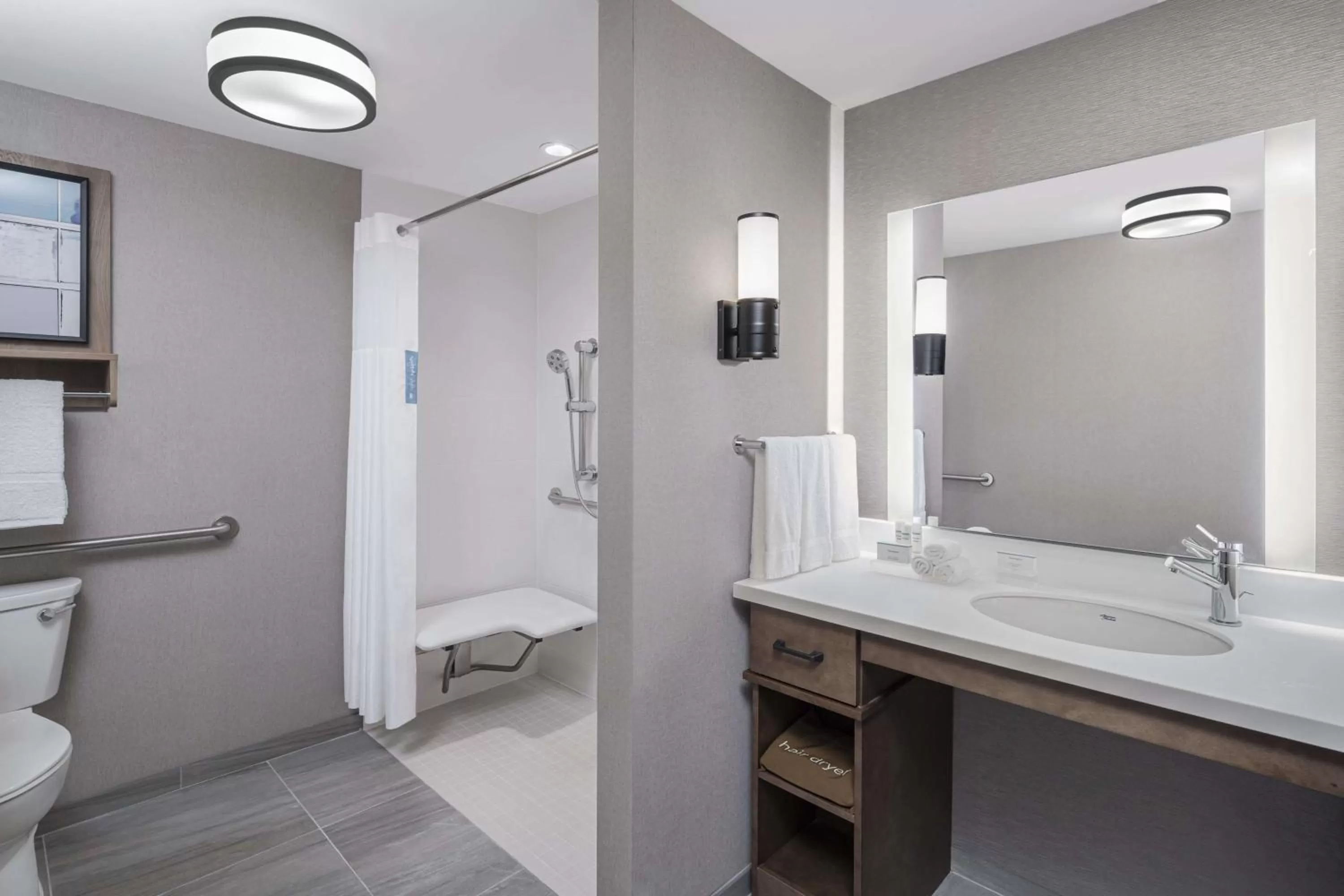 Bathroom in Homewood Suites by Hilton Boston Woburn
