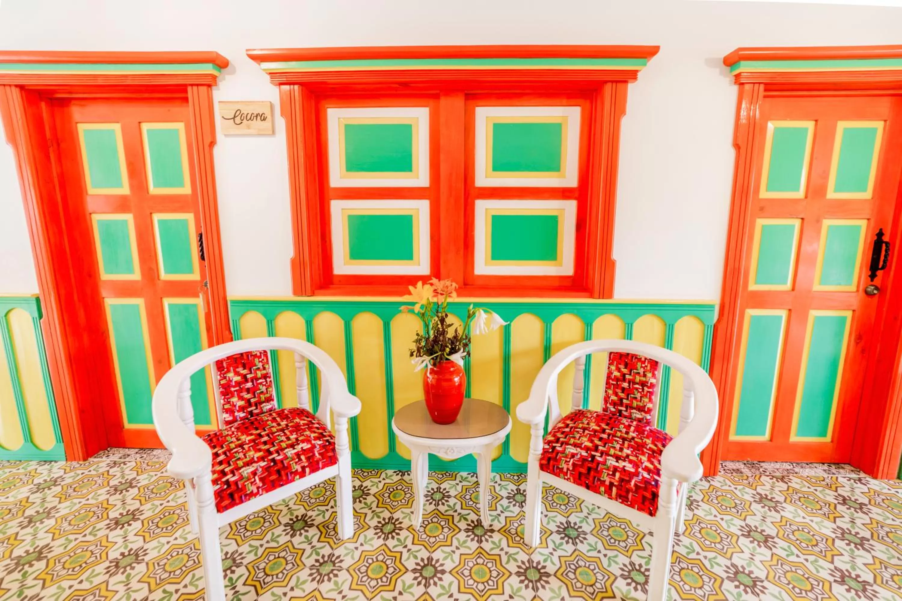 Living room in Hotel Mirador de Boquia Salento