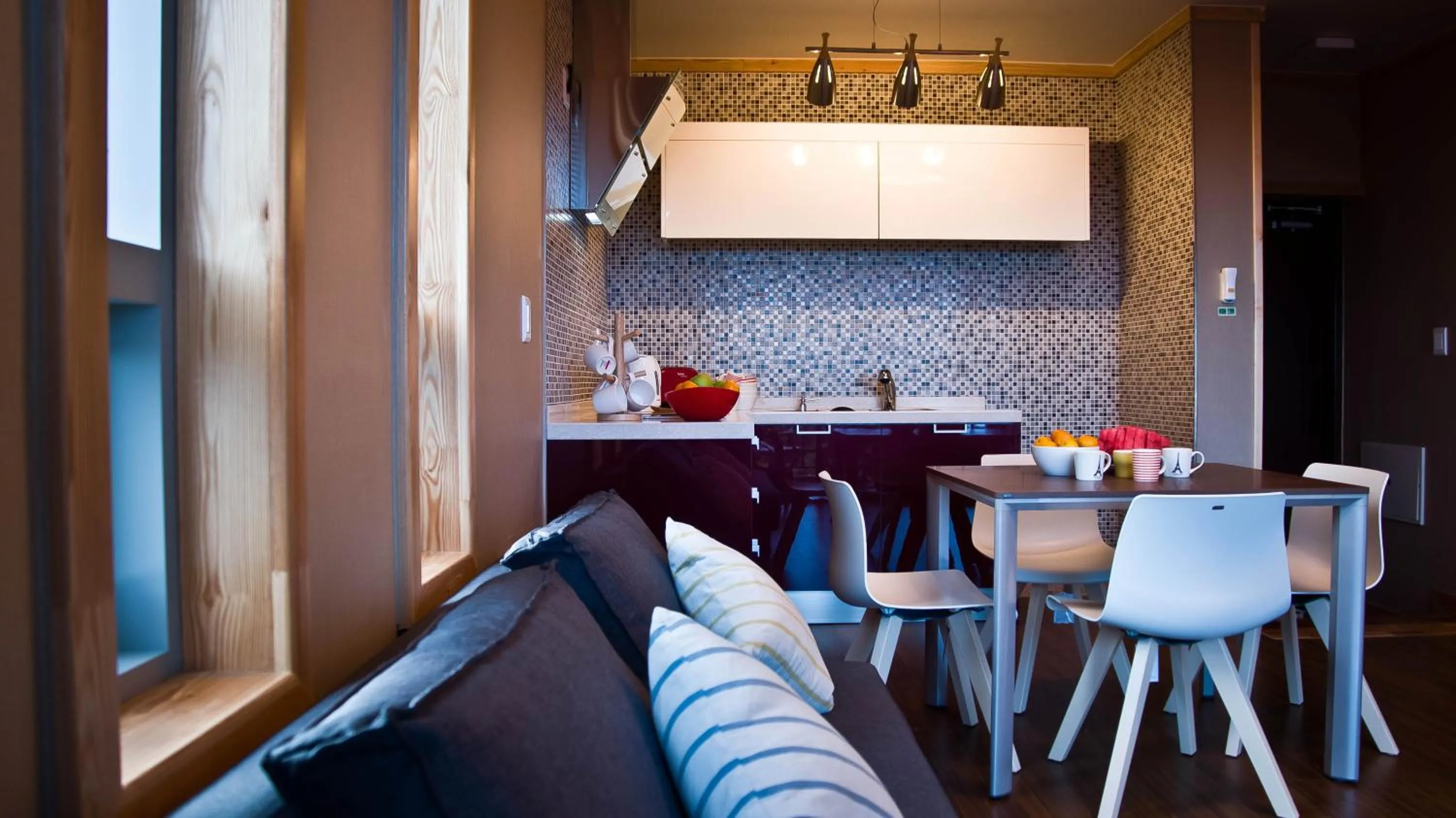 Kitchen or kitchenette in Jeju Eco Suites