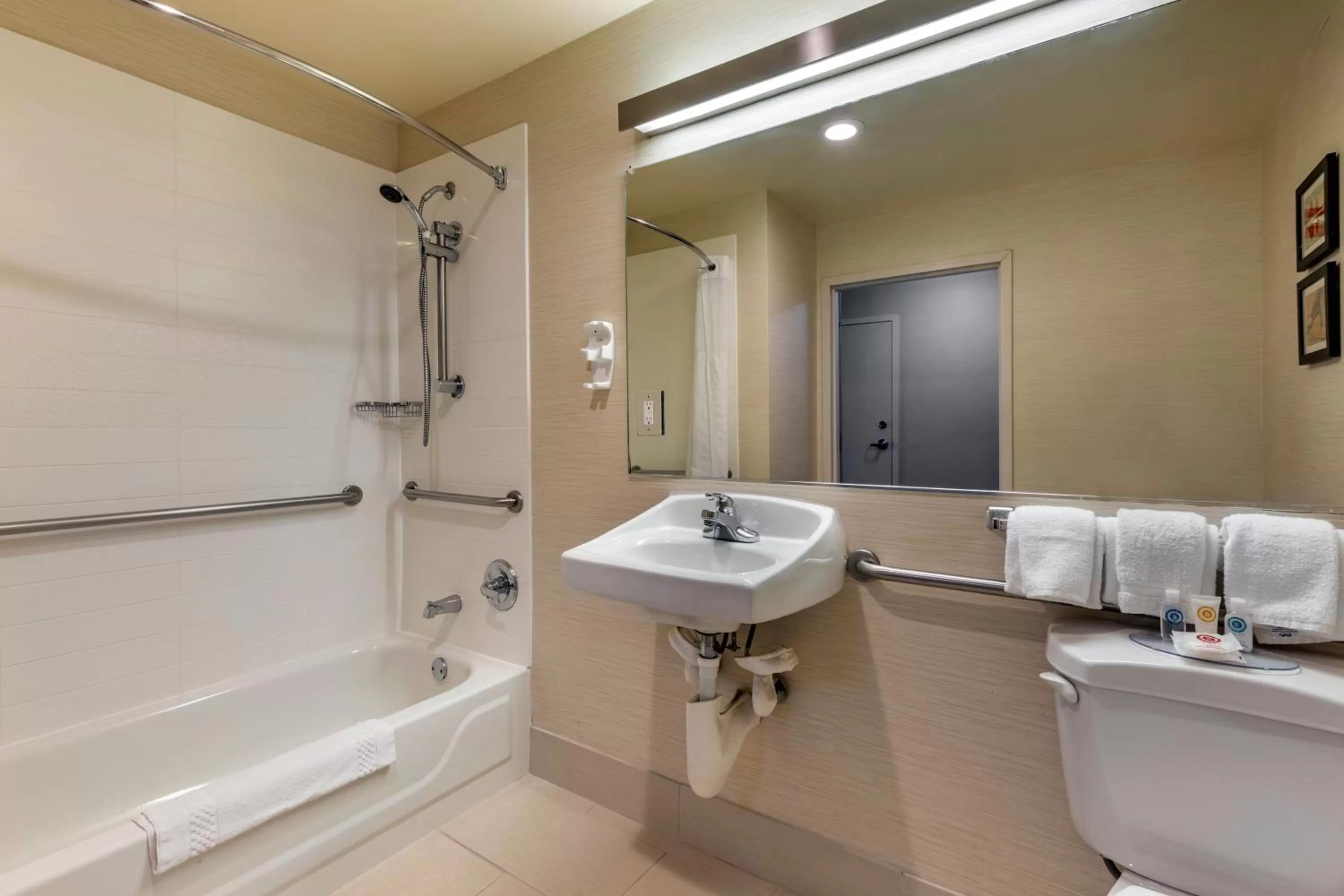 Shower in Comfort Inn & Suites North Dallas-Addison