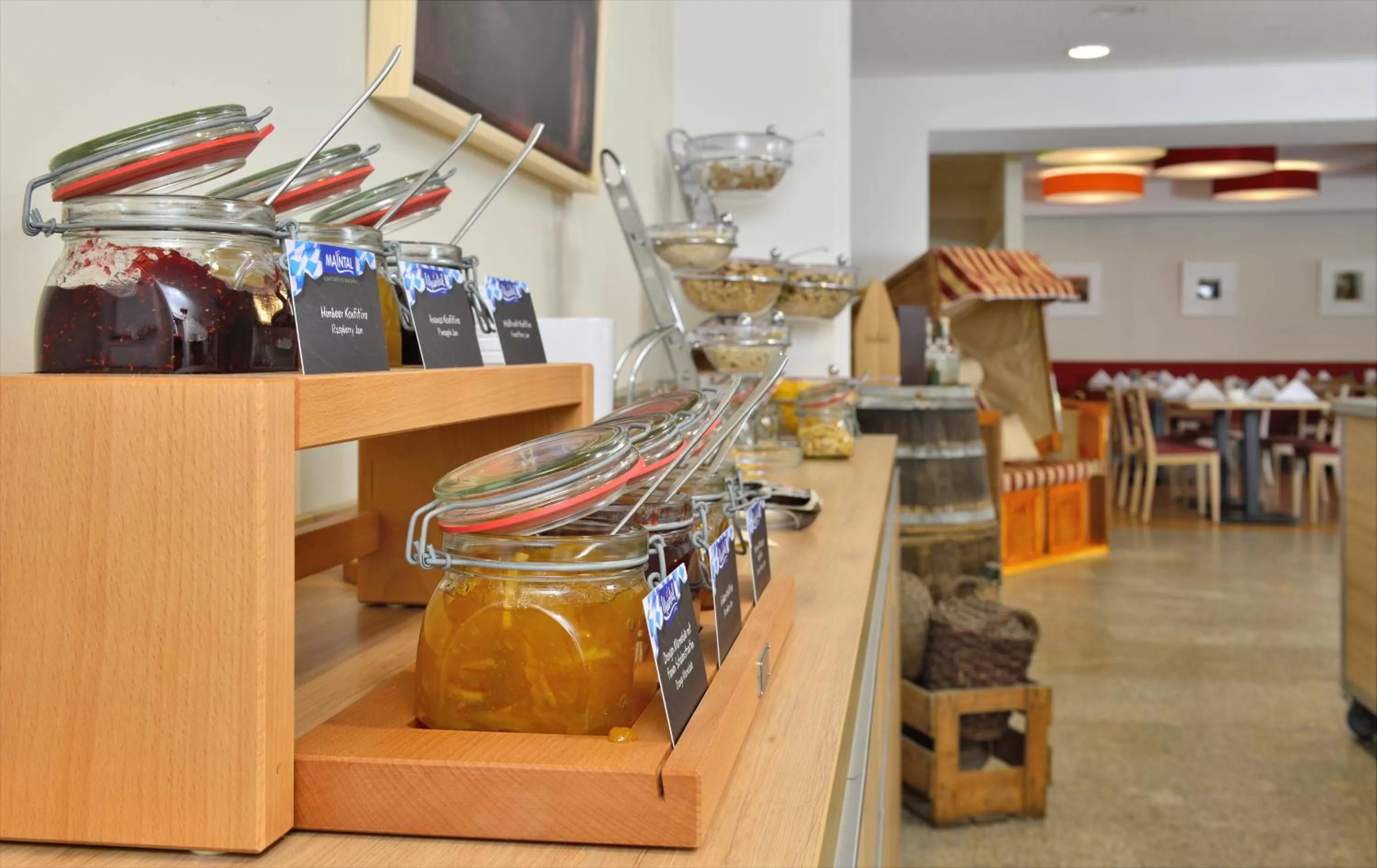 Buffet breakfast in Aribo Hotel