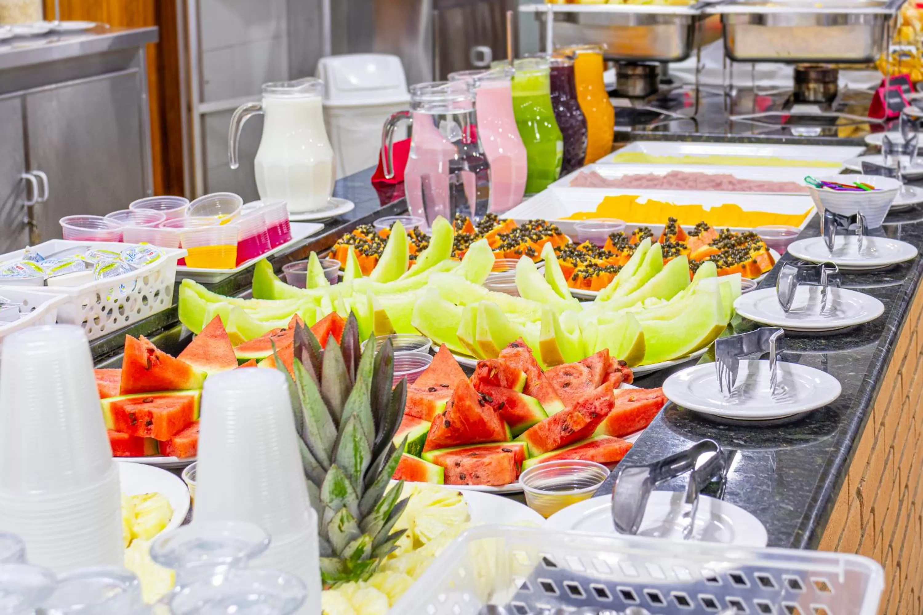 Buffet breakfast in Hotel Caminho do Rosário