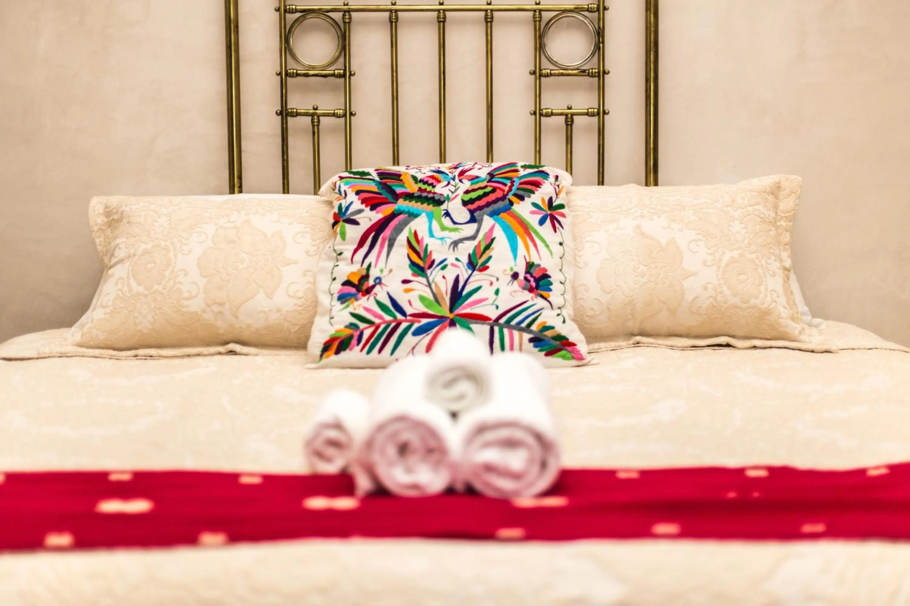 Bed in Casa Ambar Hotel & Boutique Tulum