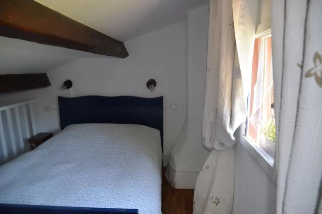 Bed in Gites Chambres d'hotes Mazet du Maréchal Ferrant