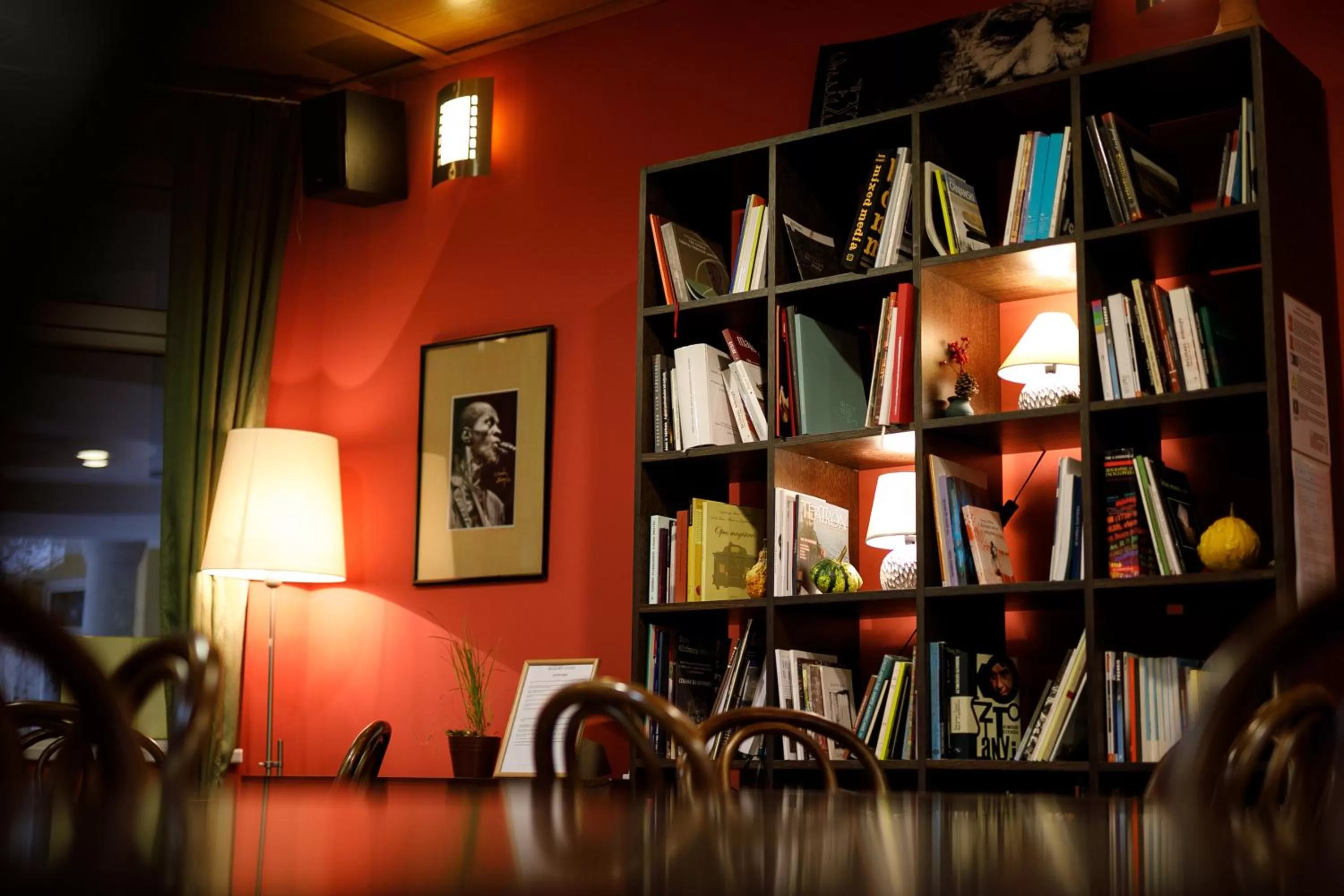 Evening entertainment, Library in Art Garni Hotel