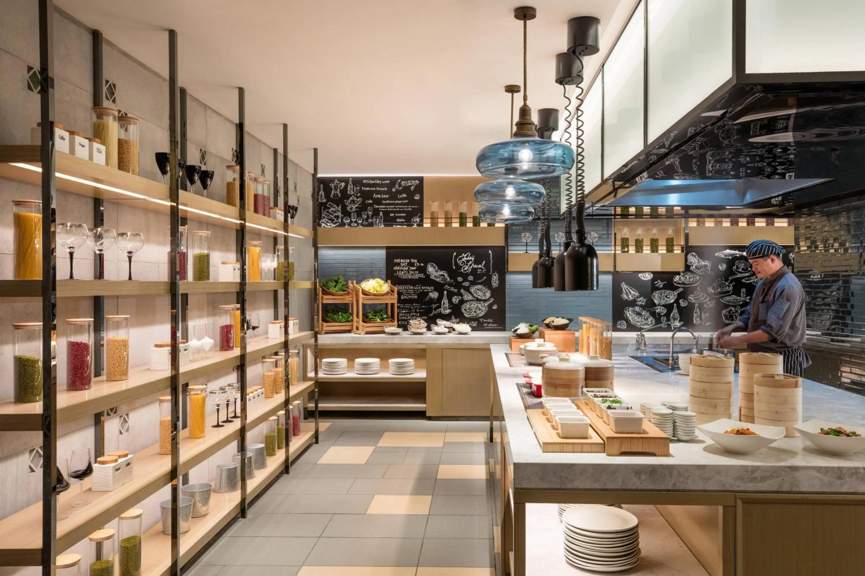 Kitchen or kitchenette in Courtyard by Marriott Shunde Longjiang