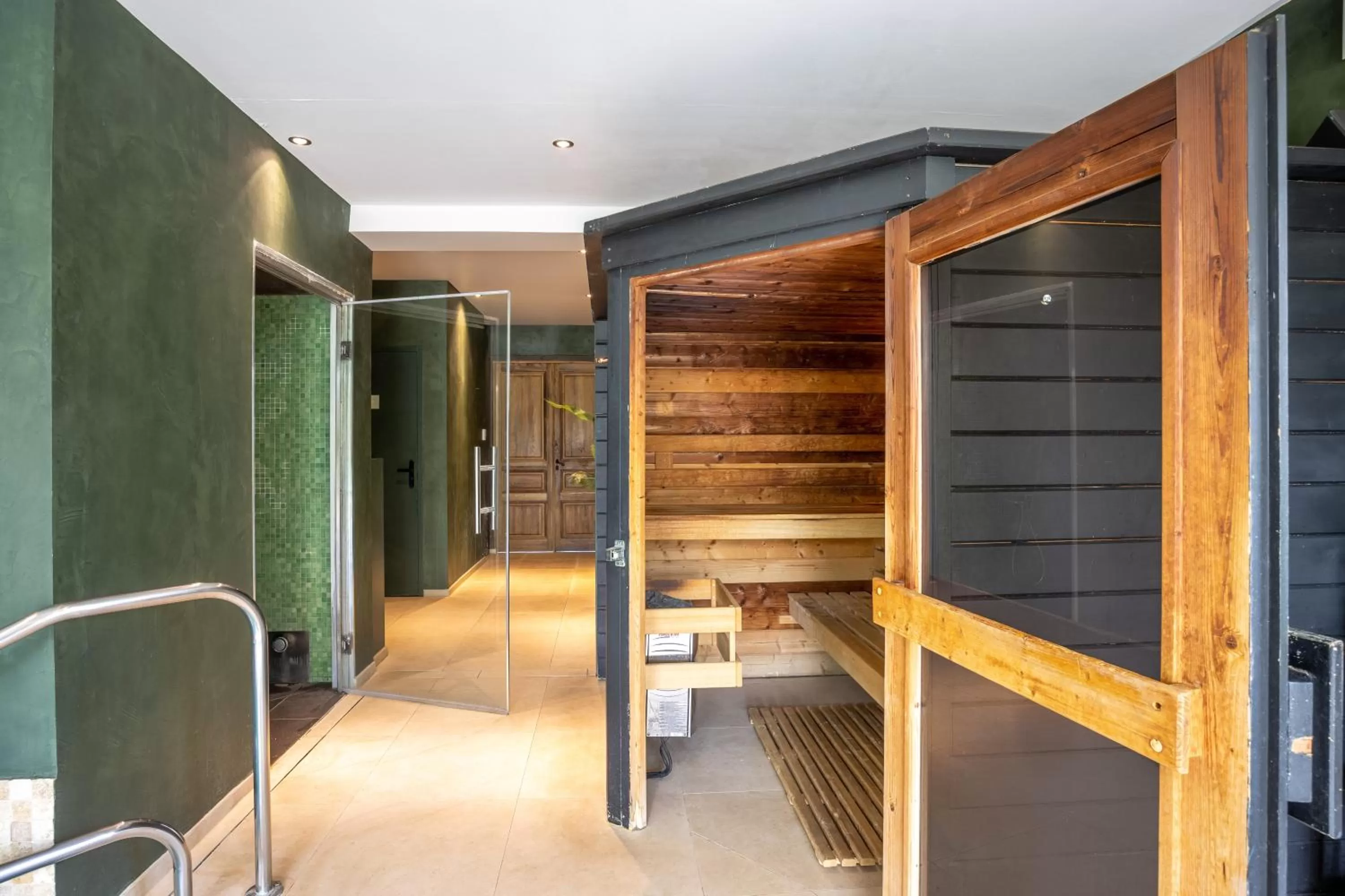 Sauna in Domaine de Bellevue - Restaurant & Spa