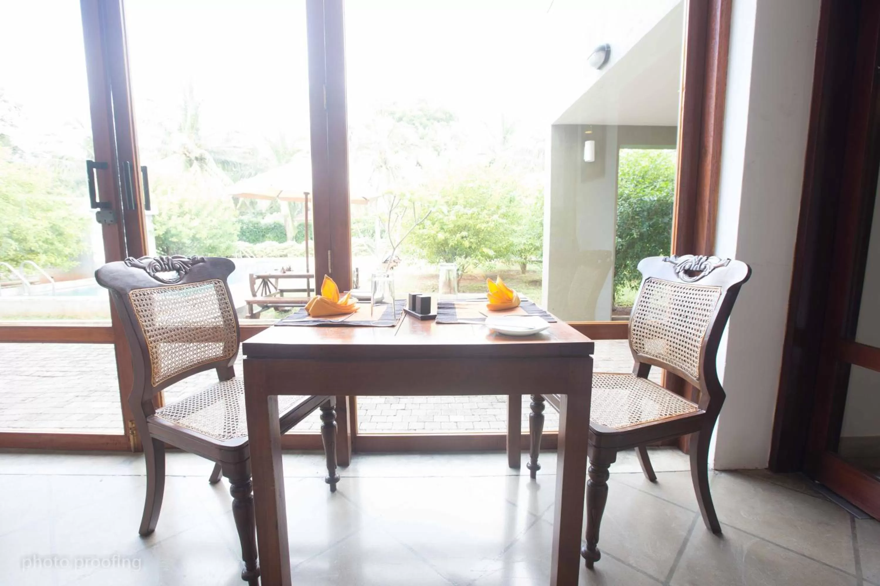 Dining area in Jaffna Heritage Hotel