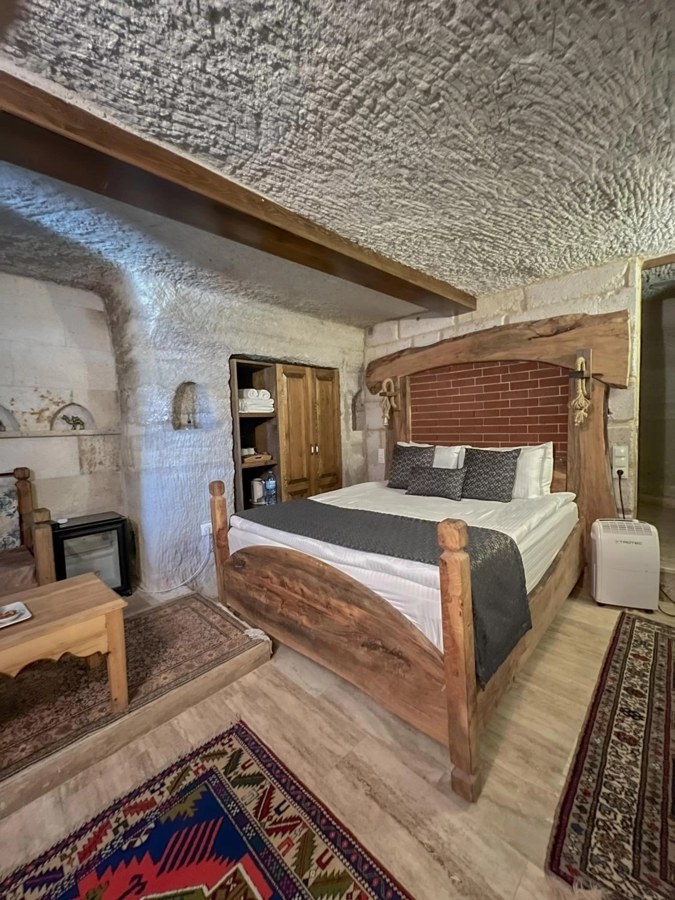 Bed in Local Cave House