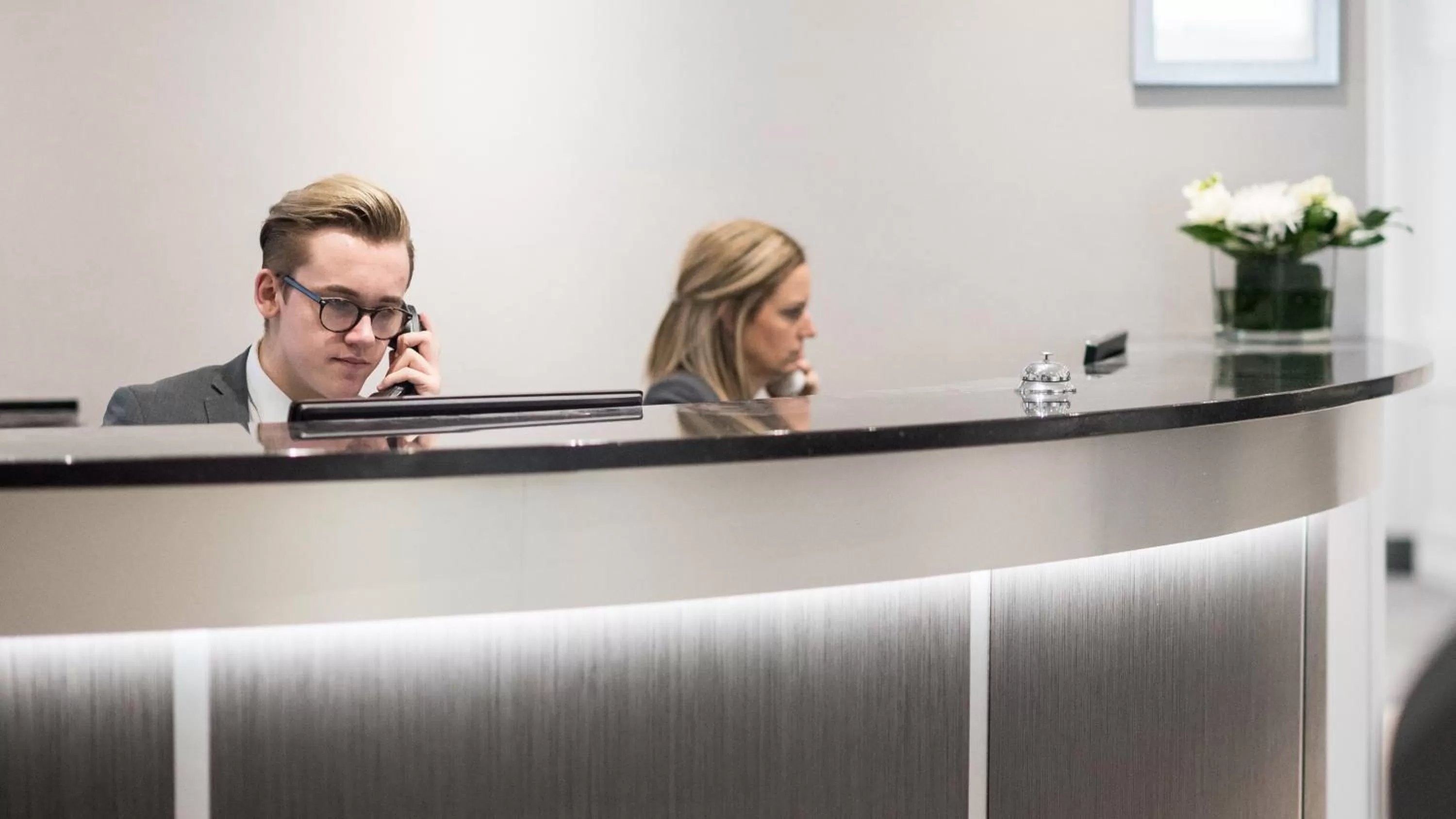 Lobby or reception in The Barnstaple Hotel