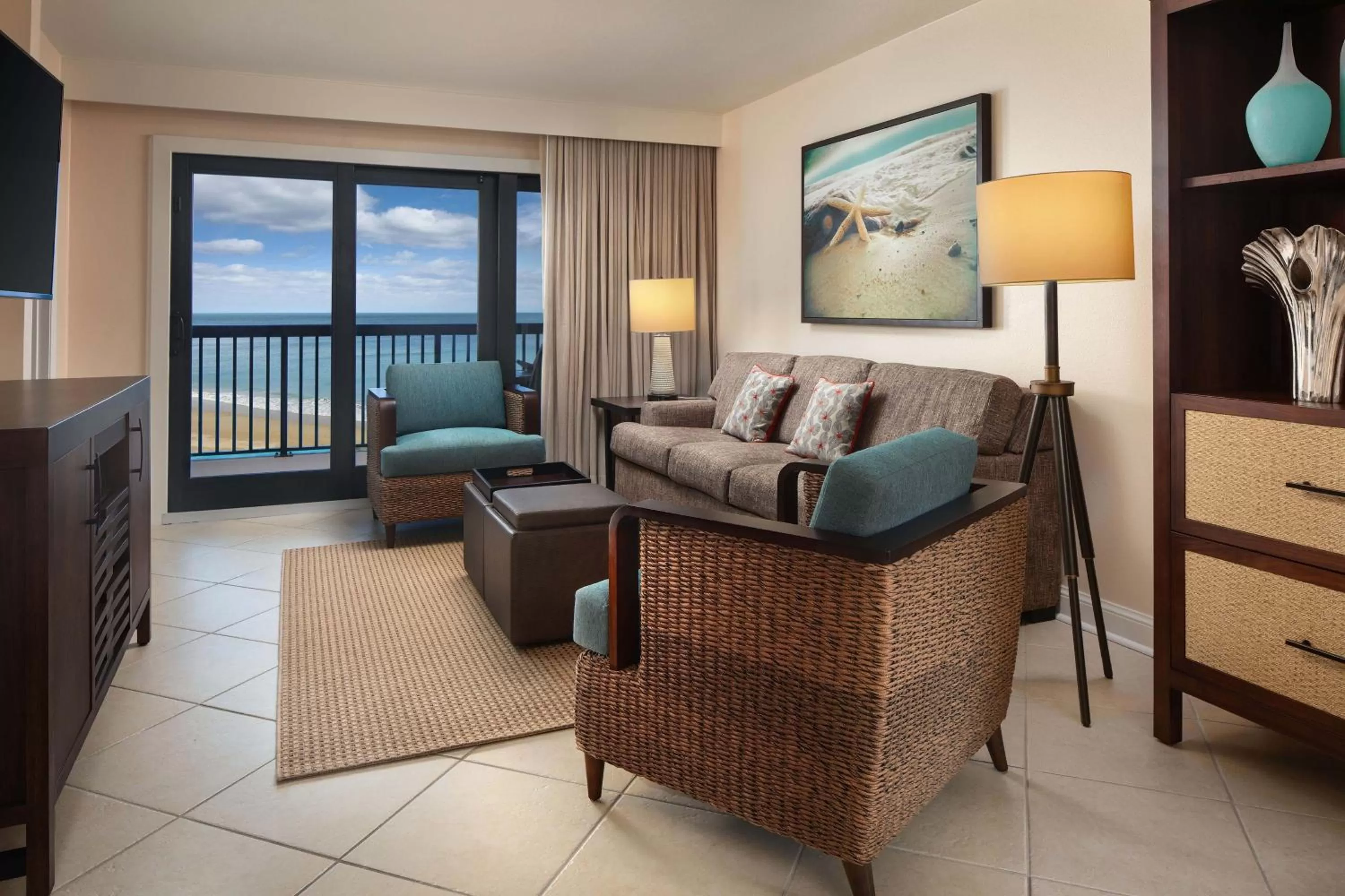 Two-Bedroom Villa with Balcony and Partial Ocean View - Hearing Accessible in Vistana Beach Club