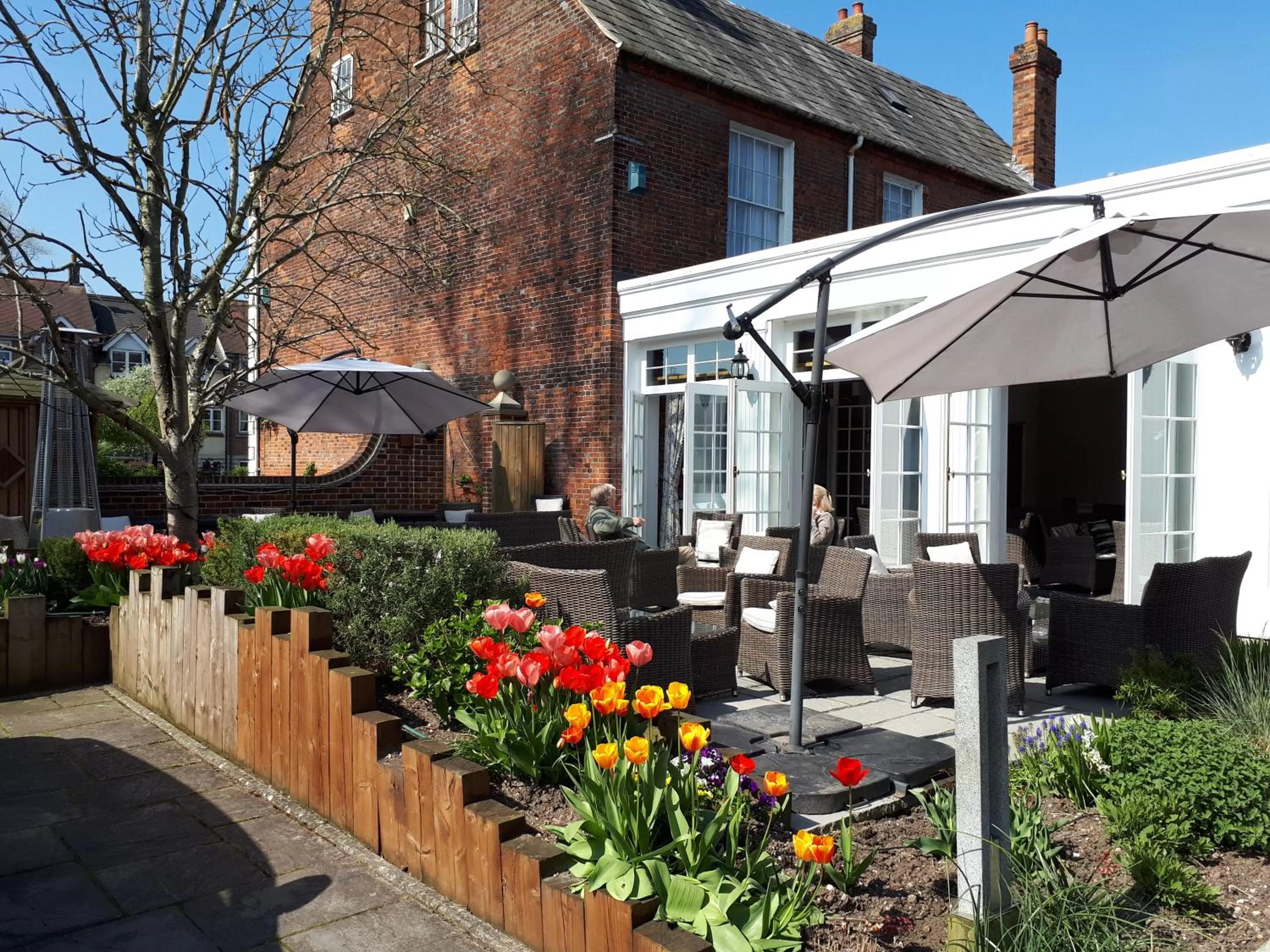 Patio in Milford Hall Salisbury