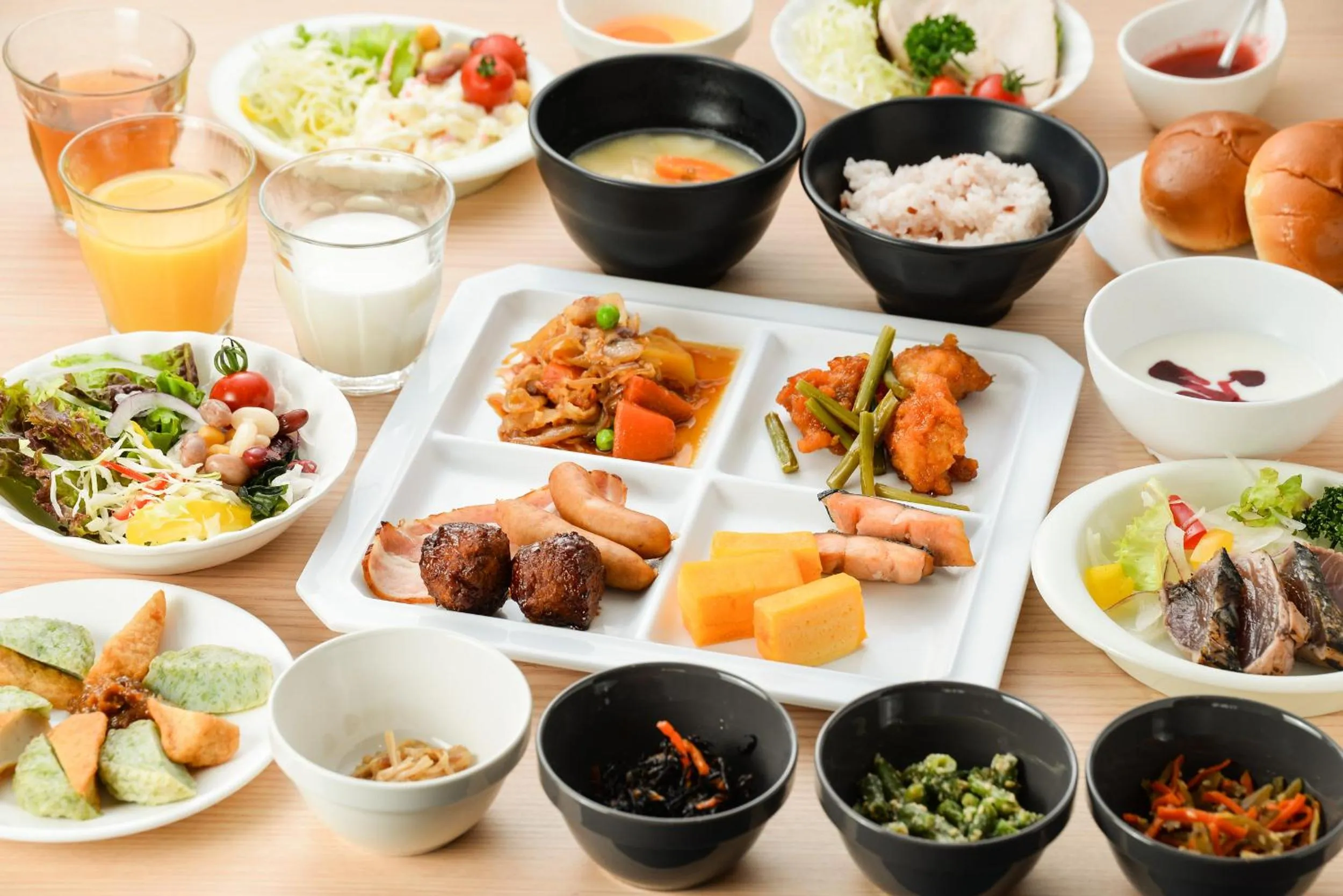 Breakfast in Kagoshima Plaza Hotel Tenmonkan