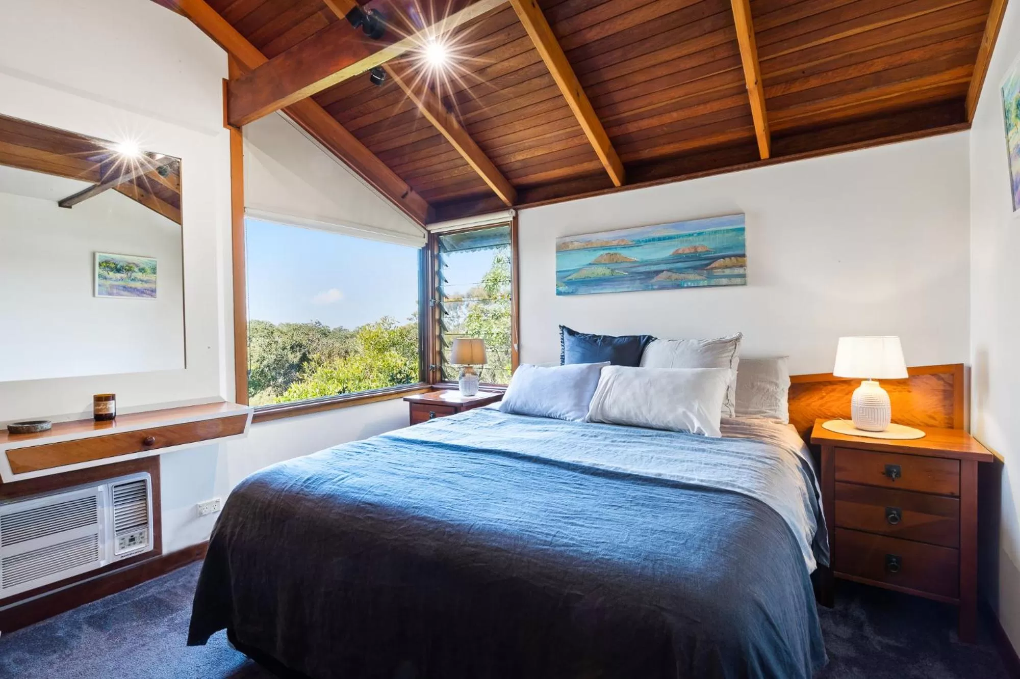 Bedroom, Bed in The Oasis Apartments and Treetop Houses