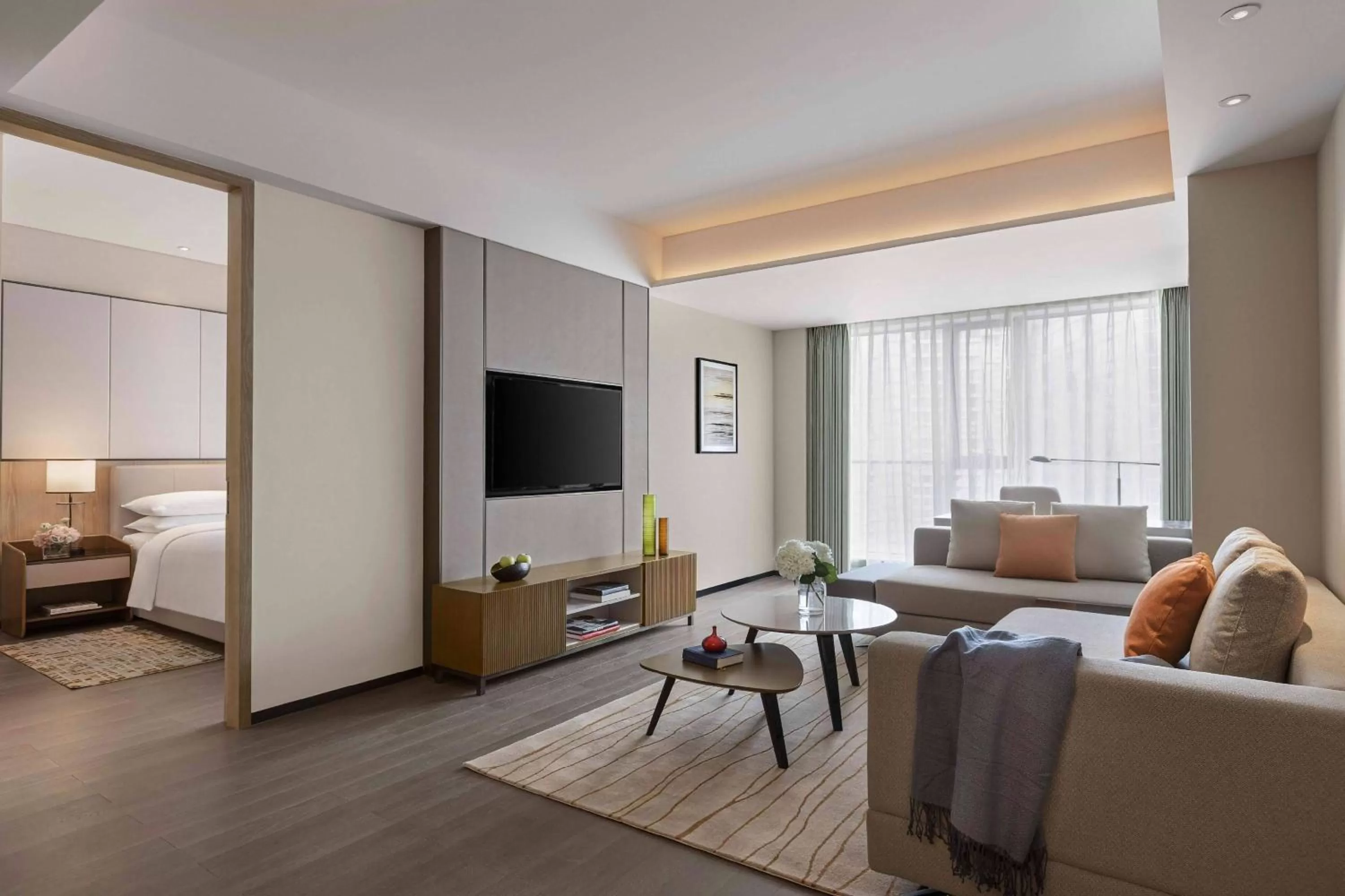 Living room in Marriott Executive Apartments Chongqing