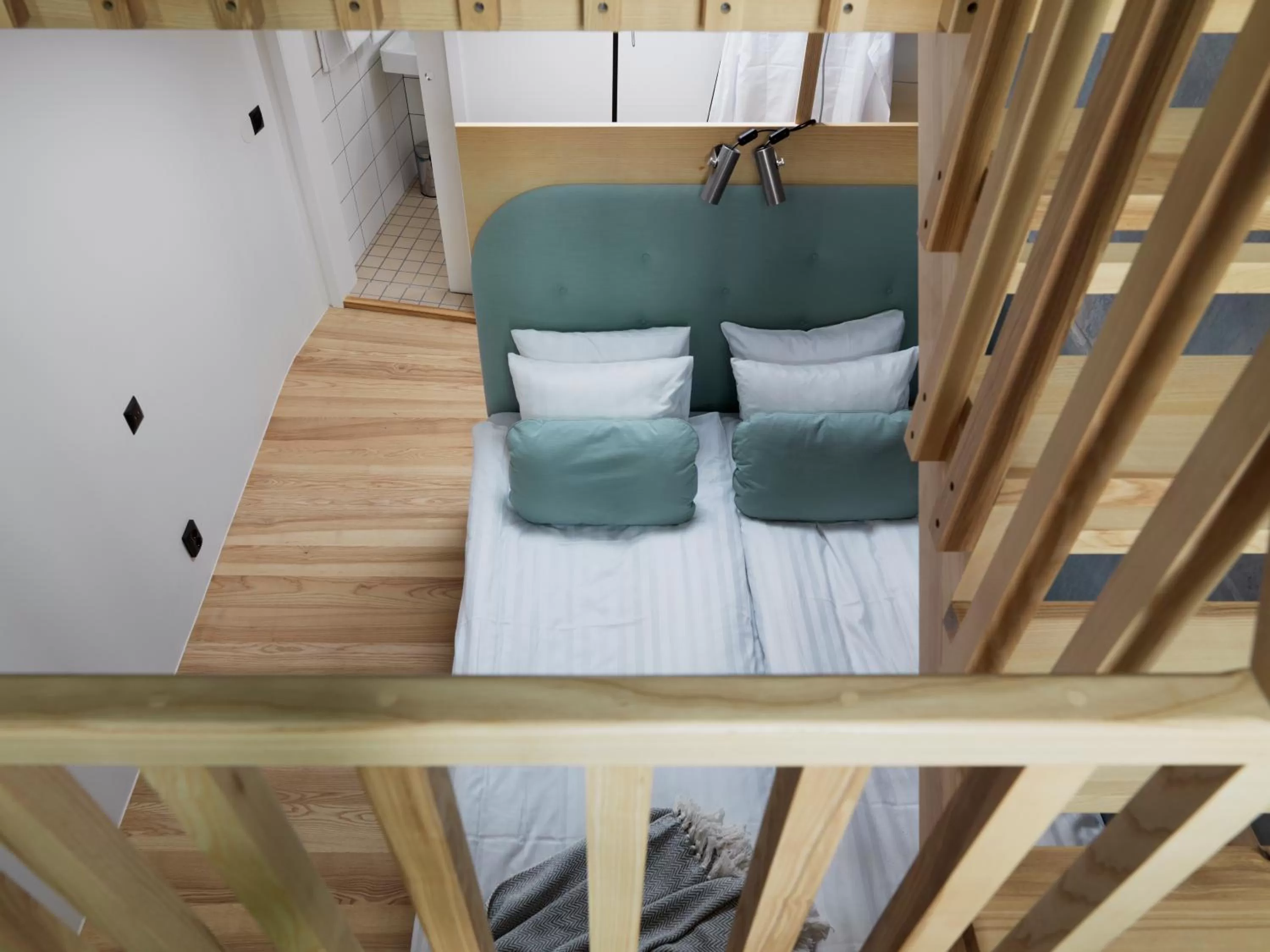 Bathroom, Bed in Ohboy Hotell