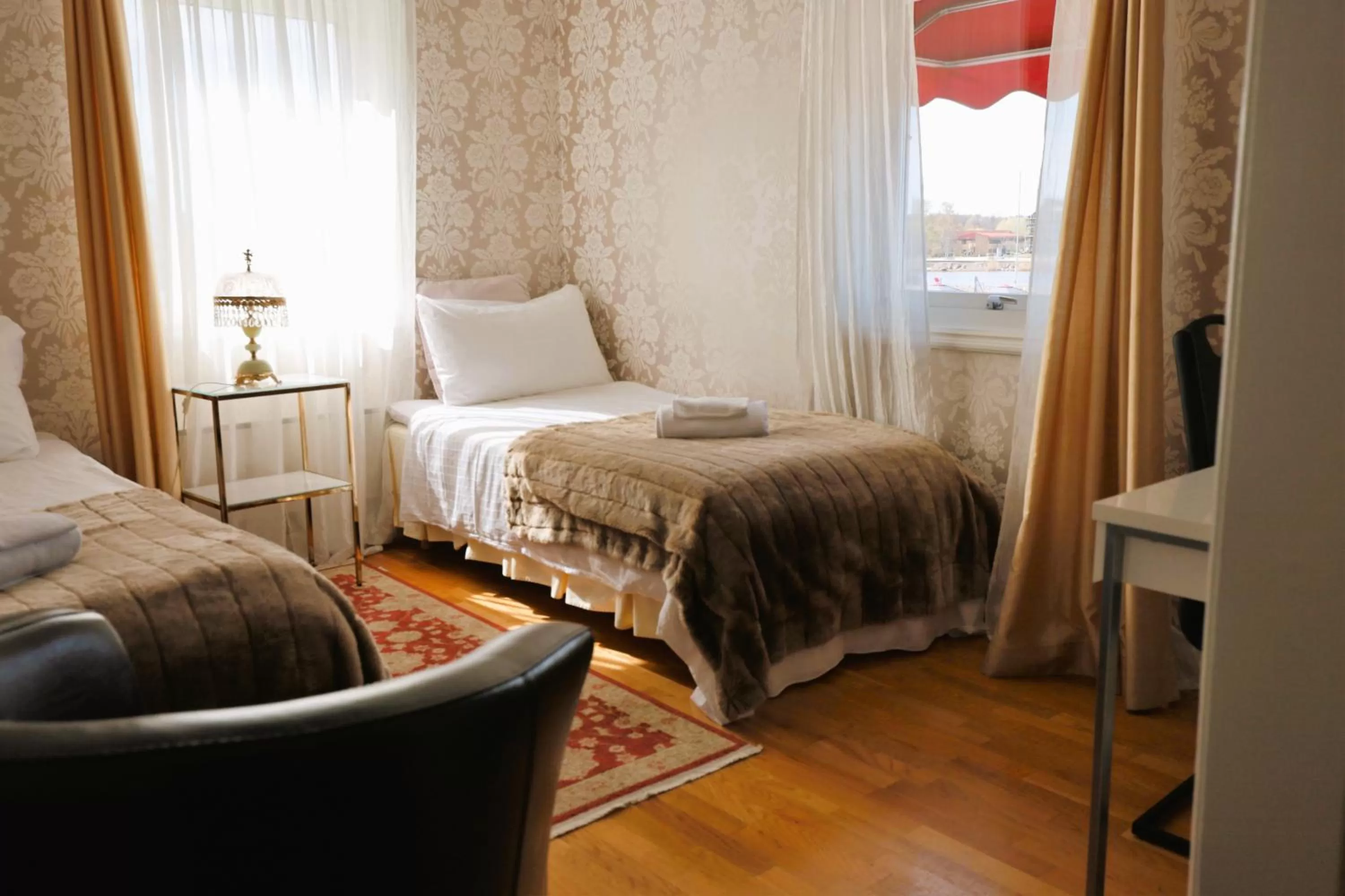 Bed in Vänerport Lakefront Hotell