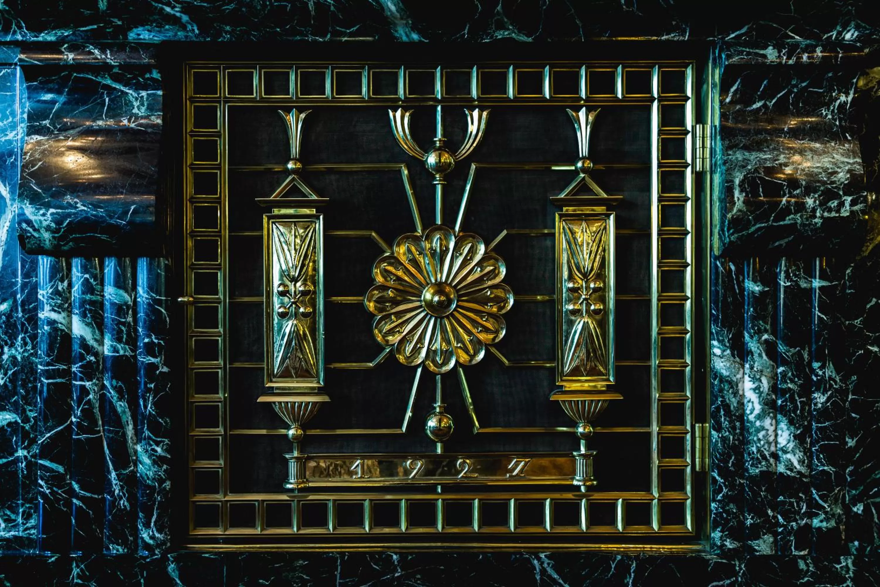 Decorative detail in Esplanade Hotel Prague