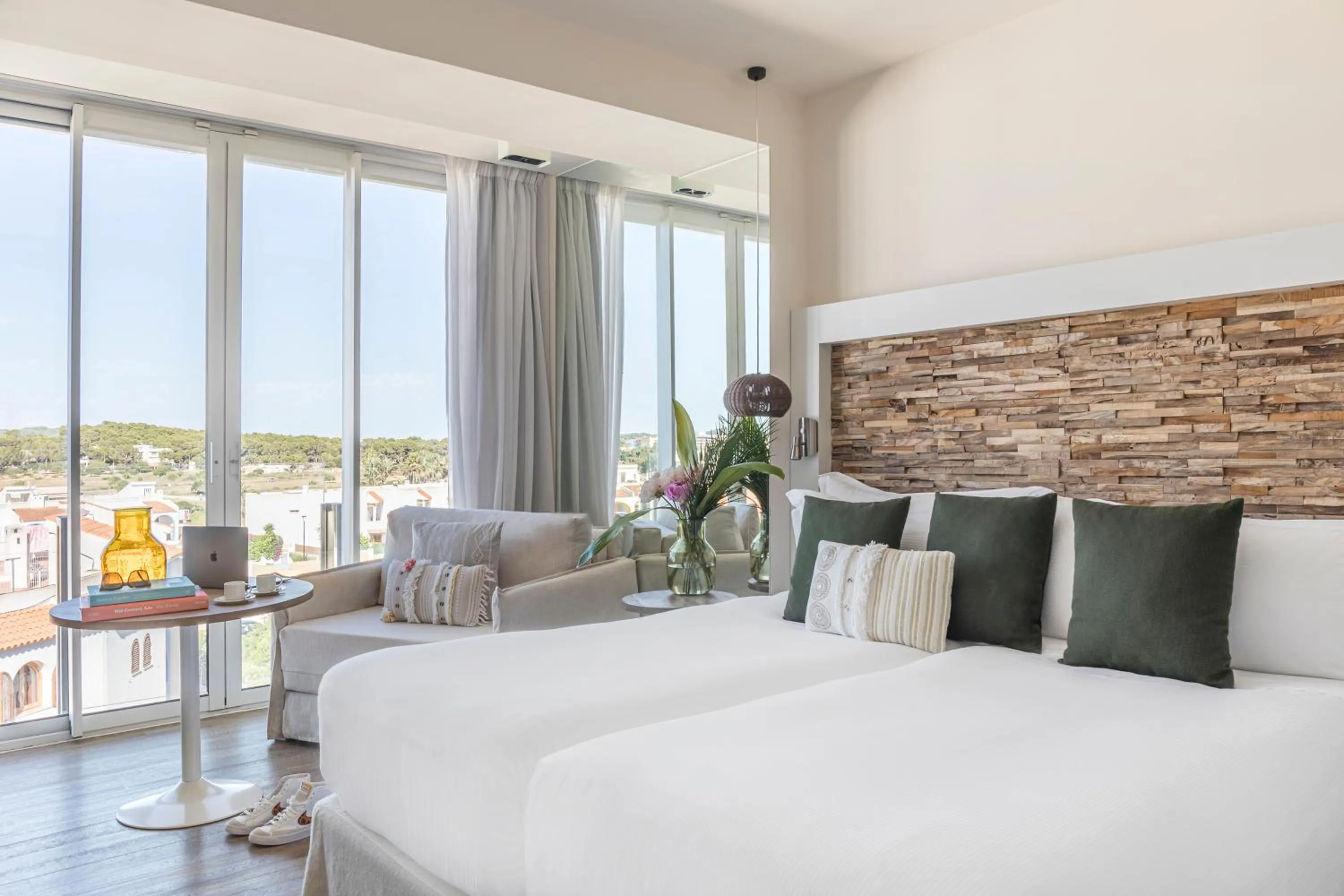 View (from property/room), Bed in ME Ibiza - The Leading Hotels of the World