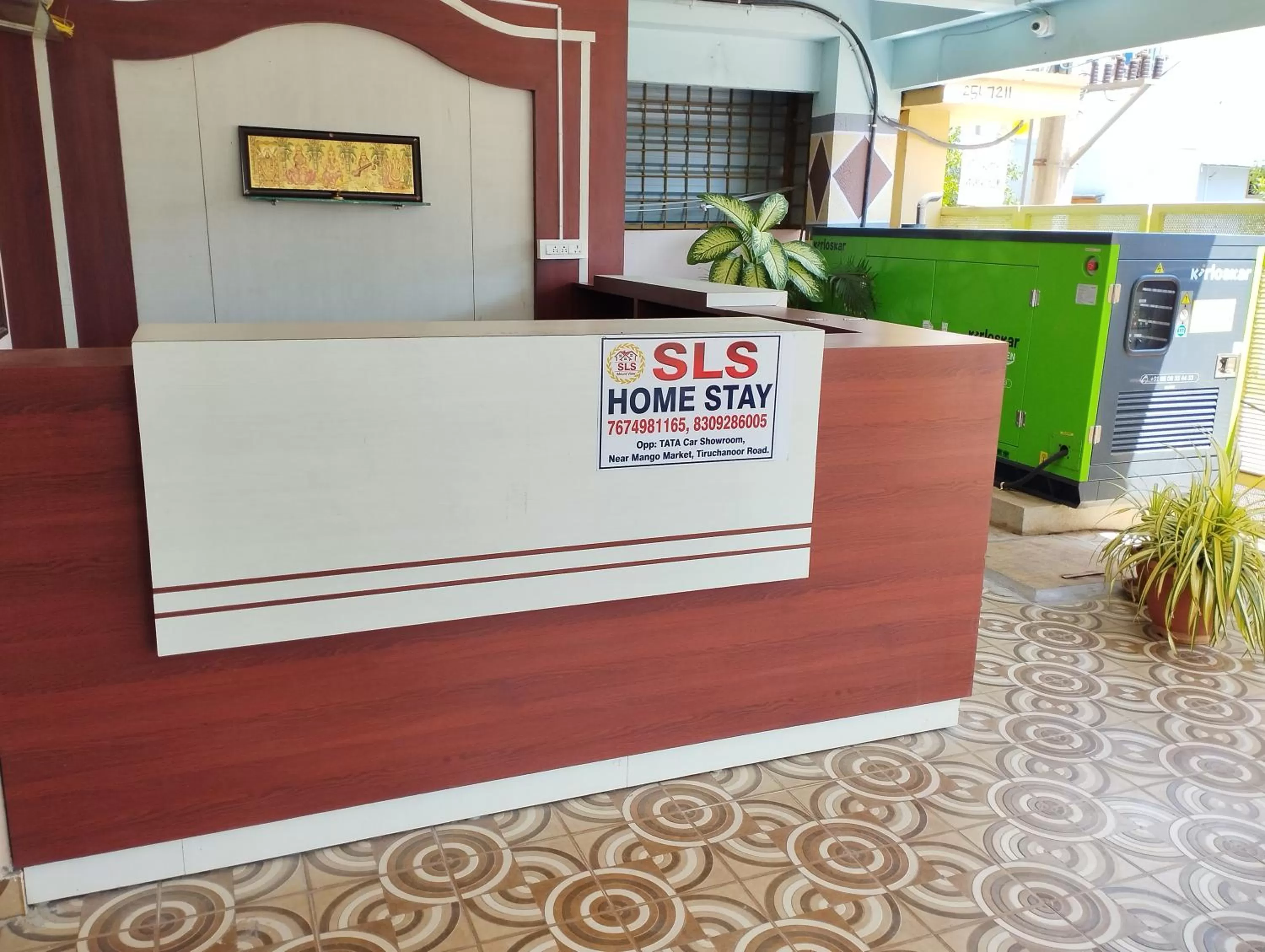 Facade/entrance in SLS Homestay