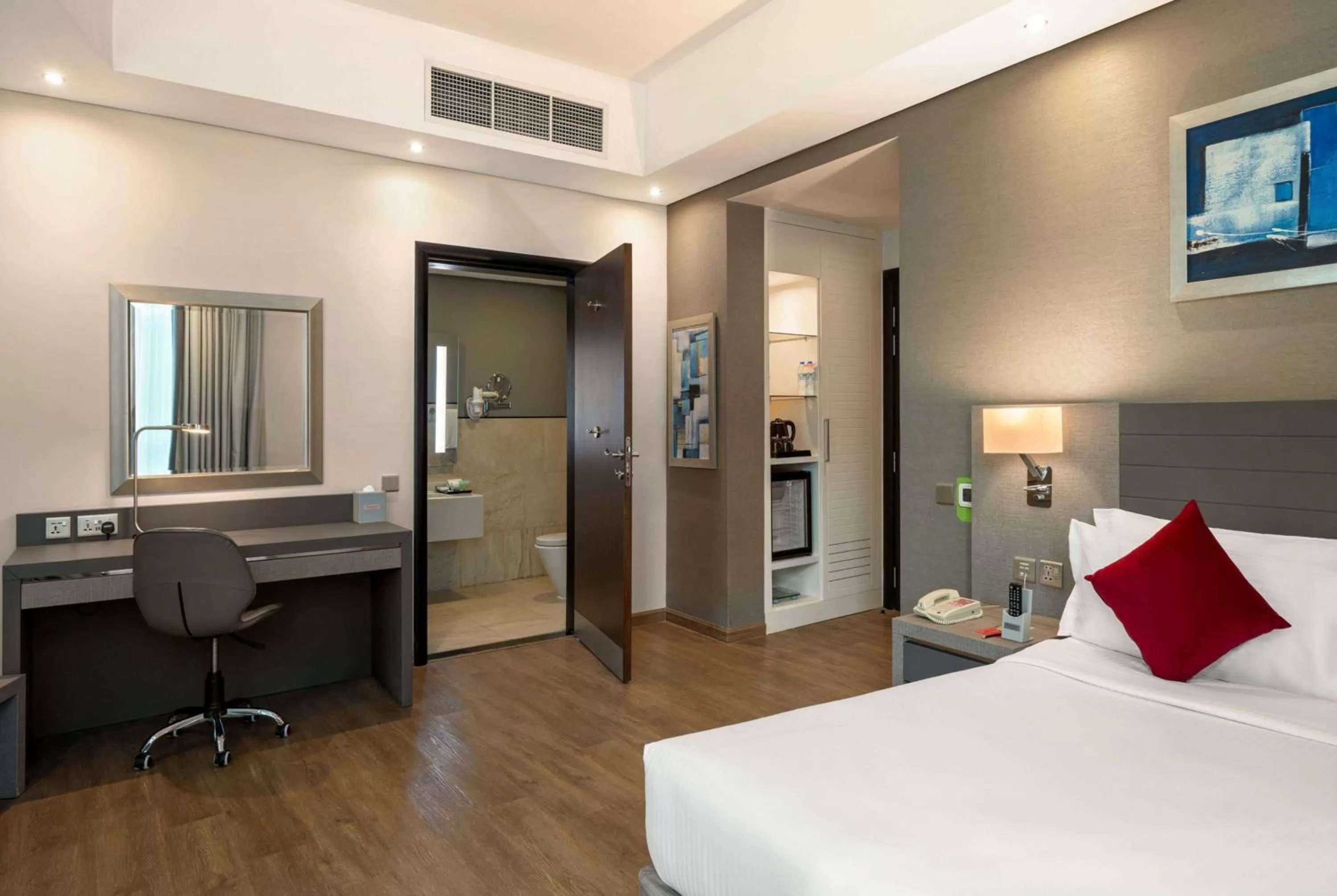 Photo of the whole room, Bed in Ramada by Wyndham Dubai Barsha Heights