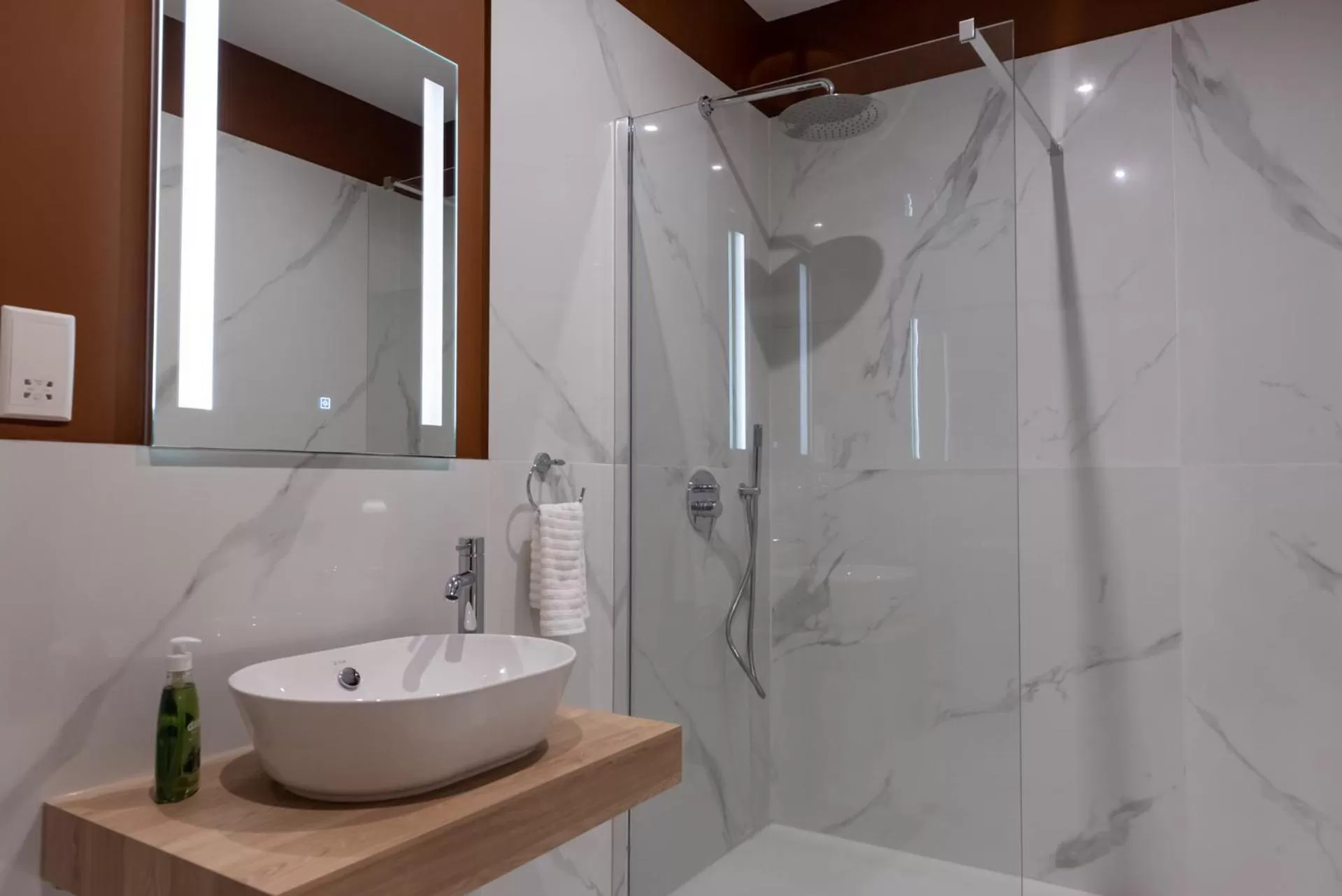 Shower, Bathroom in The Carob Tree
