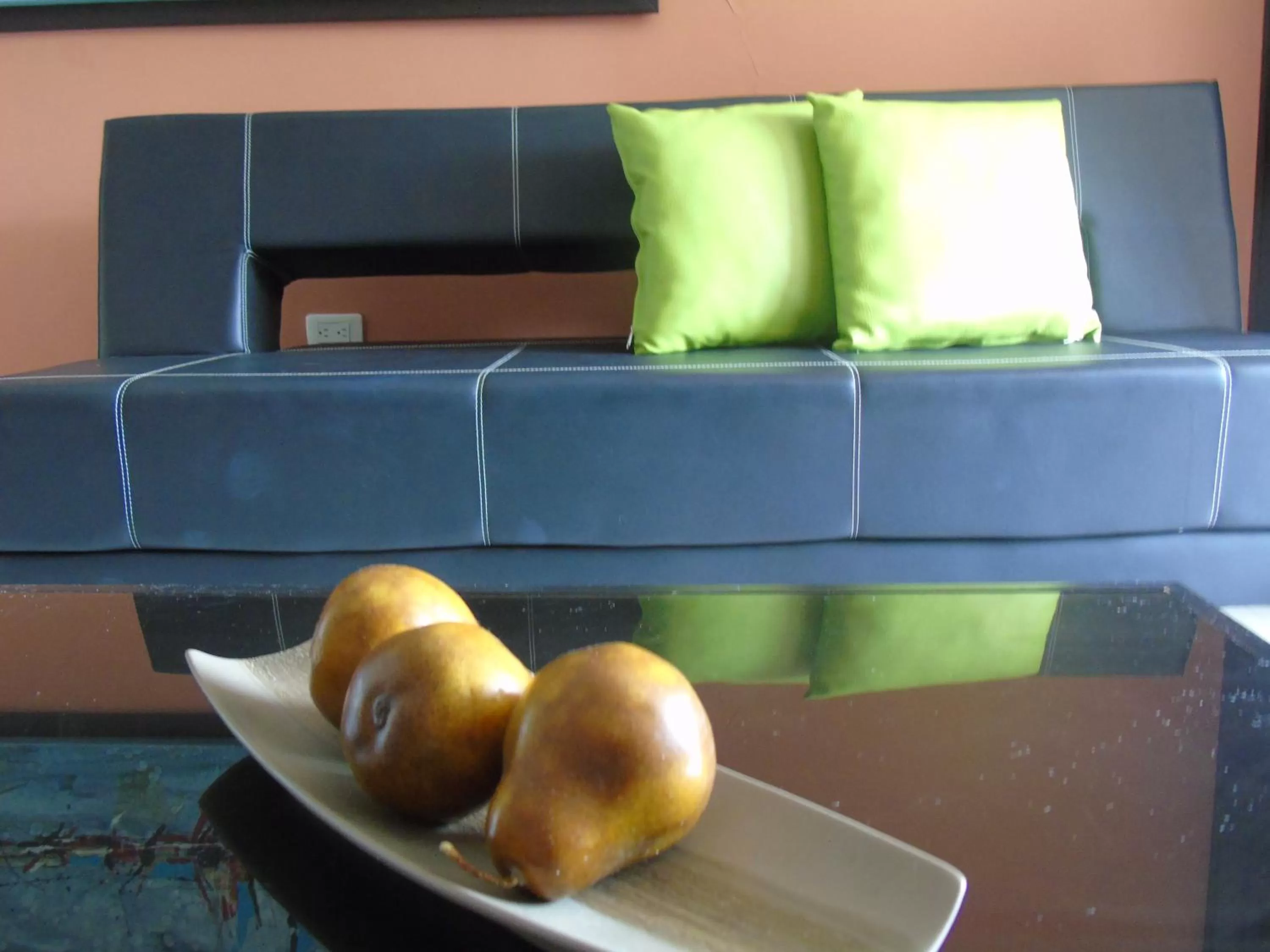 Seating area, Food in Villa San Miguel