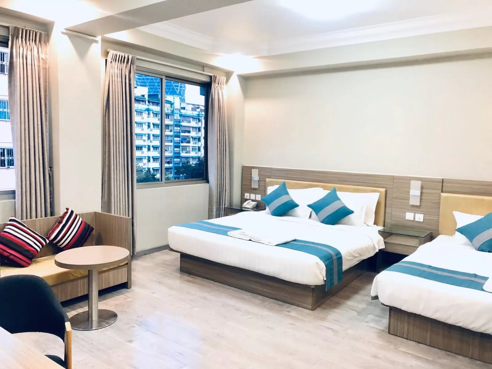 Photo of the whole room, Bed in SERENE Stays Hotel