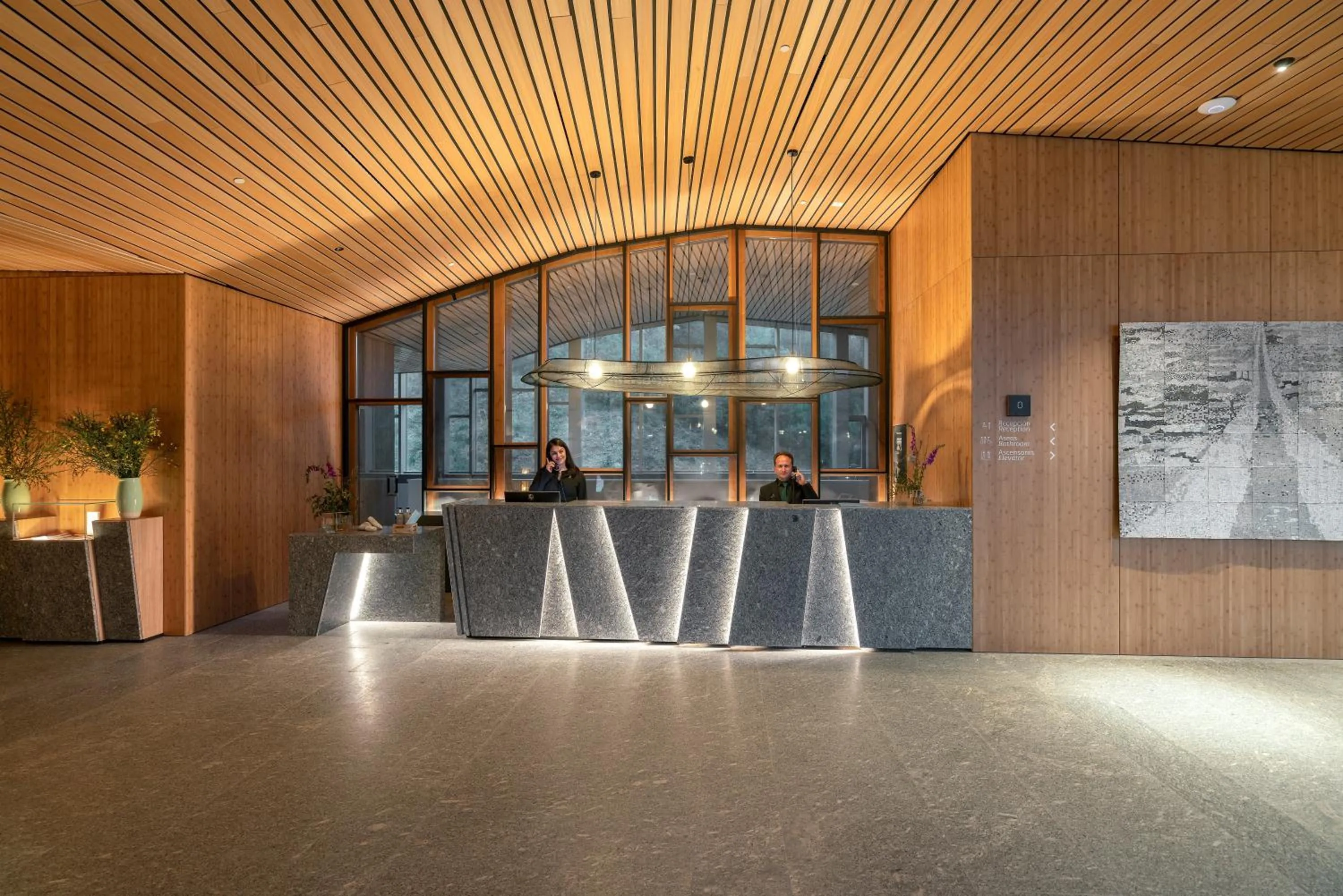 Lobby or reception in Parador Costa da Morte