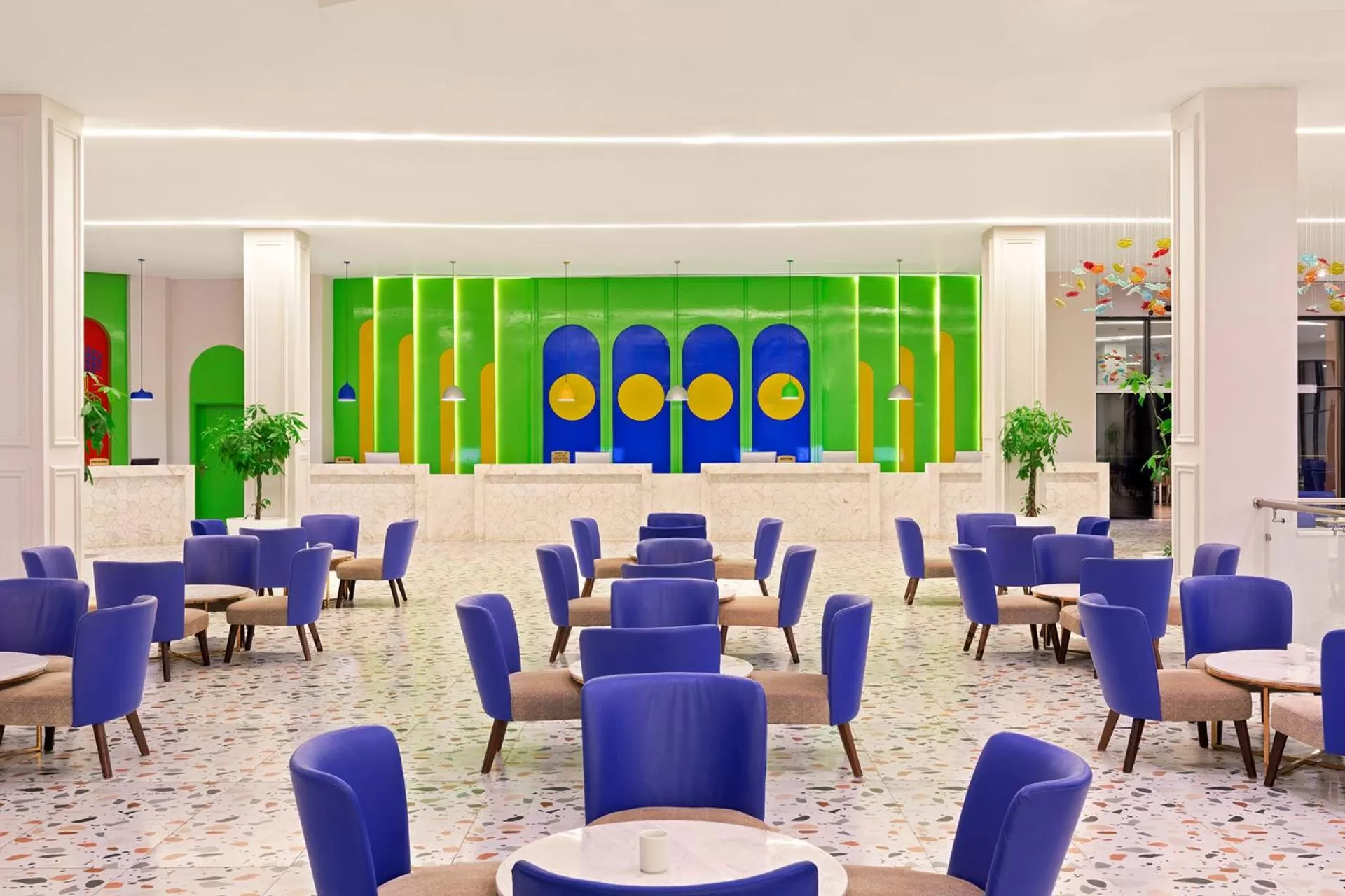 Lobby or reception in Neverland City Hurghada - Pickalbatros